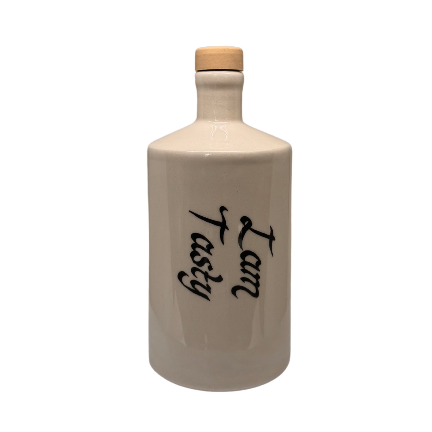 Black And Wild White / Black Artisan Crafted Ceramic I'm Tasty Bottles And Vase