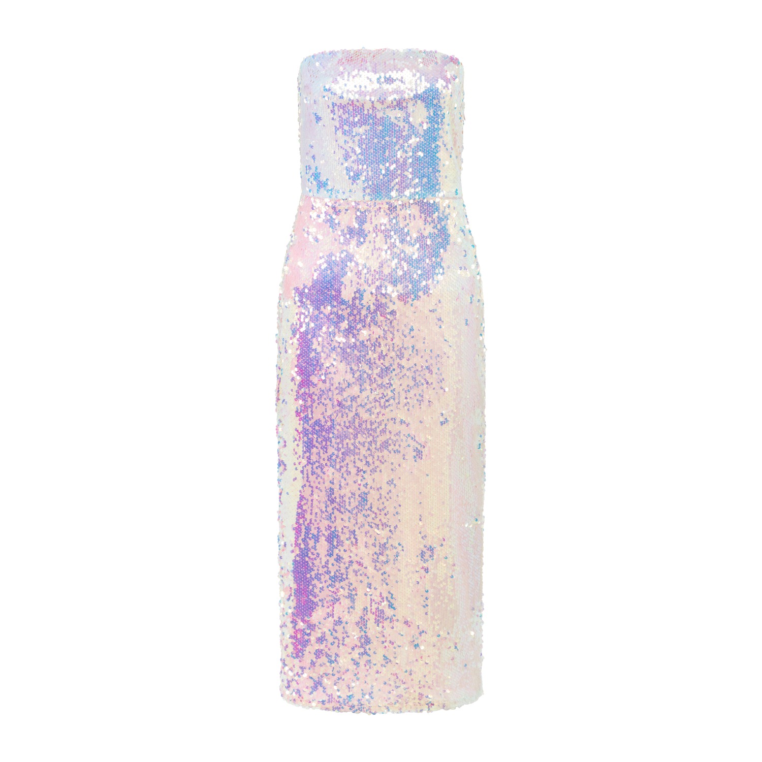 Iridescent Sequin Midi Dress In Holographic Opal | SOUR FIGS | Wolf & Badger