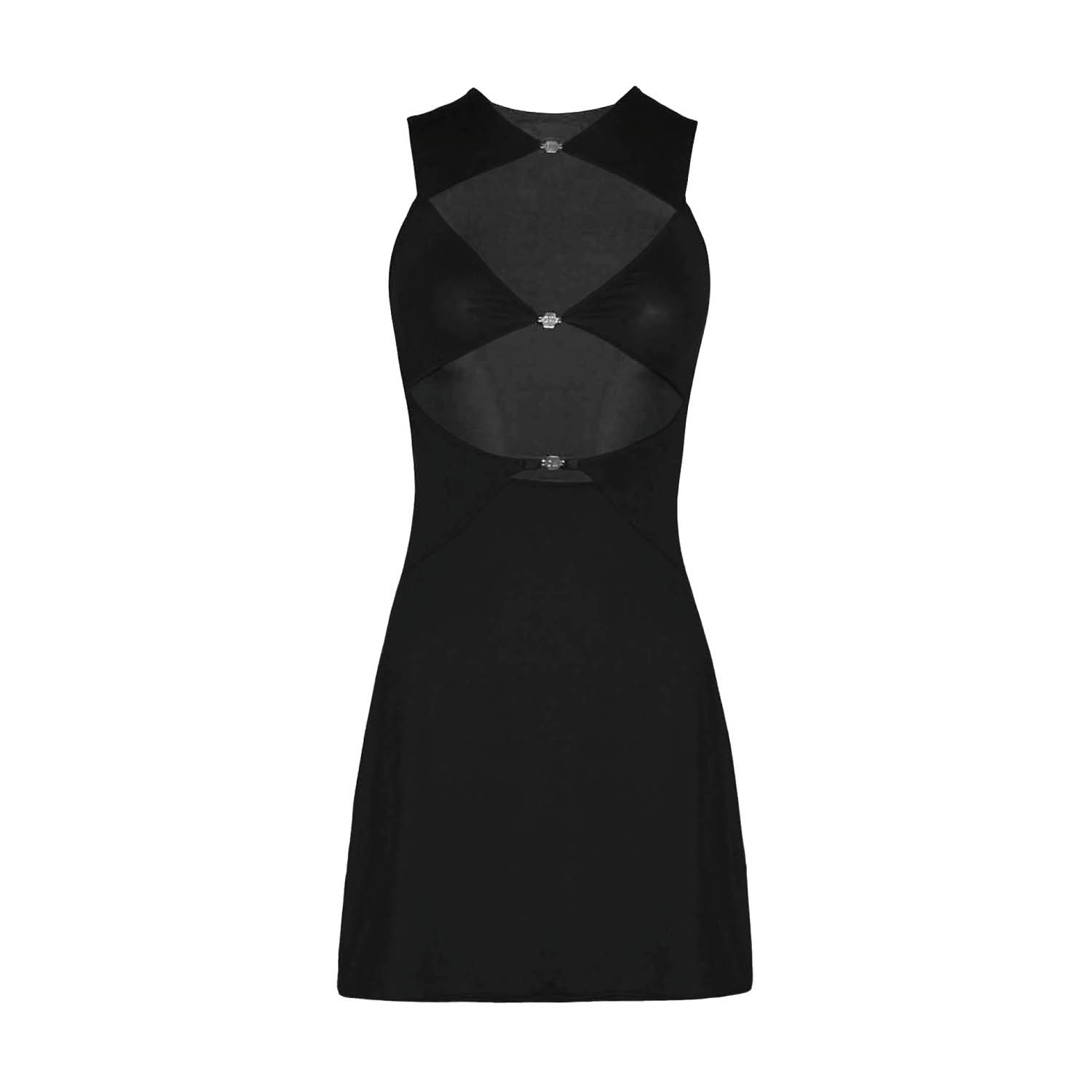 Shop Ow Collection Women's Chiara Black Mini Dress