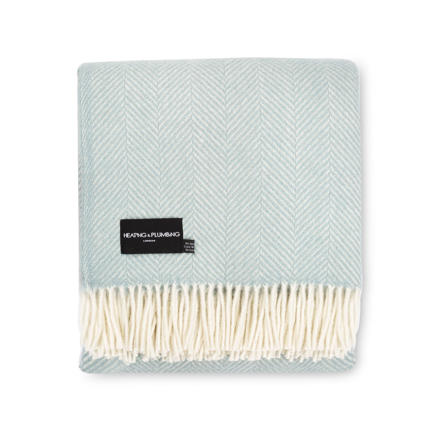 Heating & Plumbing London Evening Tales Pure New Wool Blanket - Blue In Blue