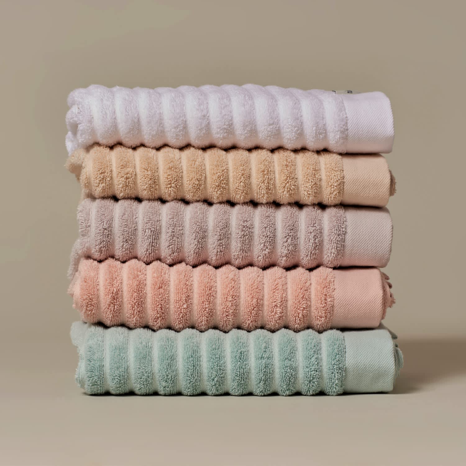Organic Cotton Hand Towel Set Duck Egg Blue Misona Wolf Badger