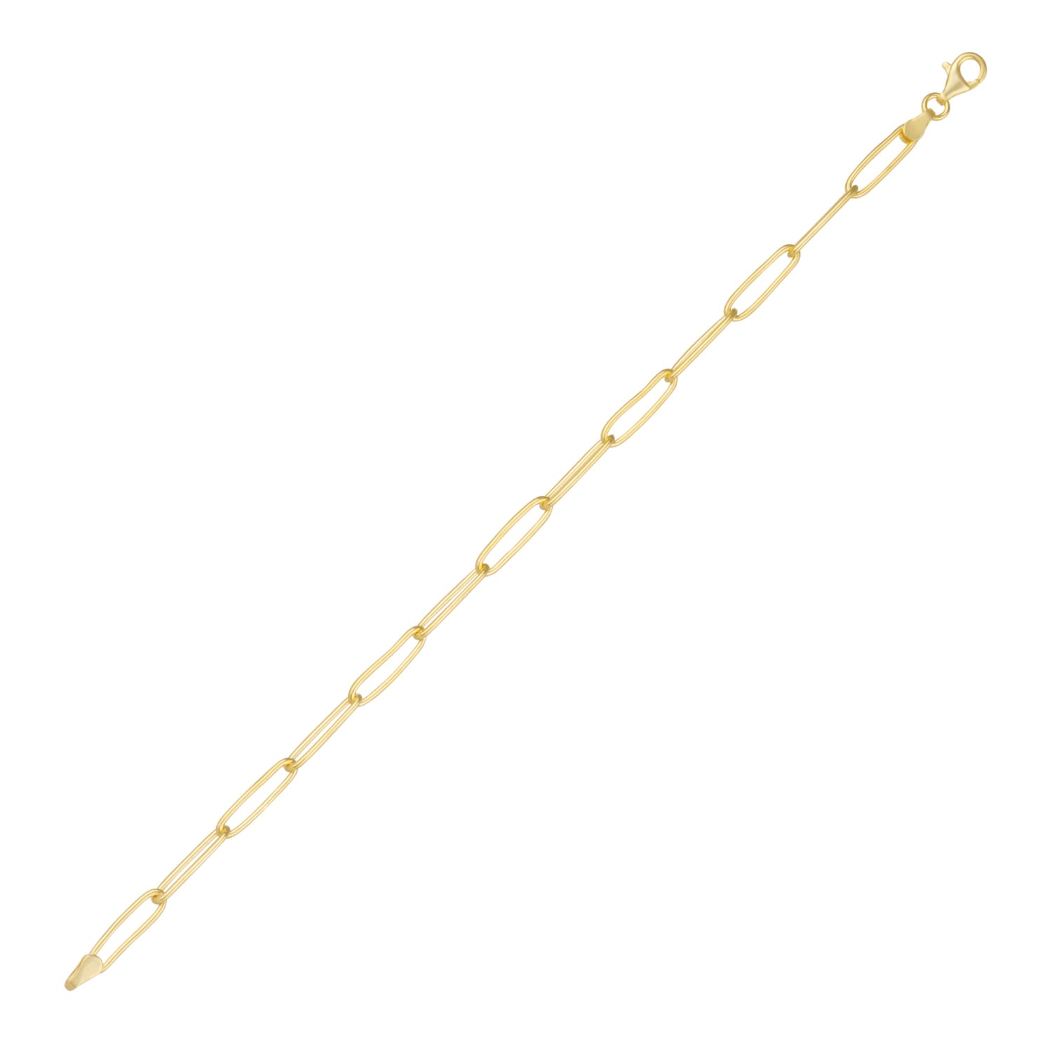 Spero London Women's Sterling Silver Rectangular Large Chain Bracelet - Gold In Gold