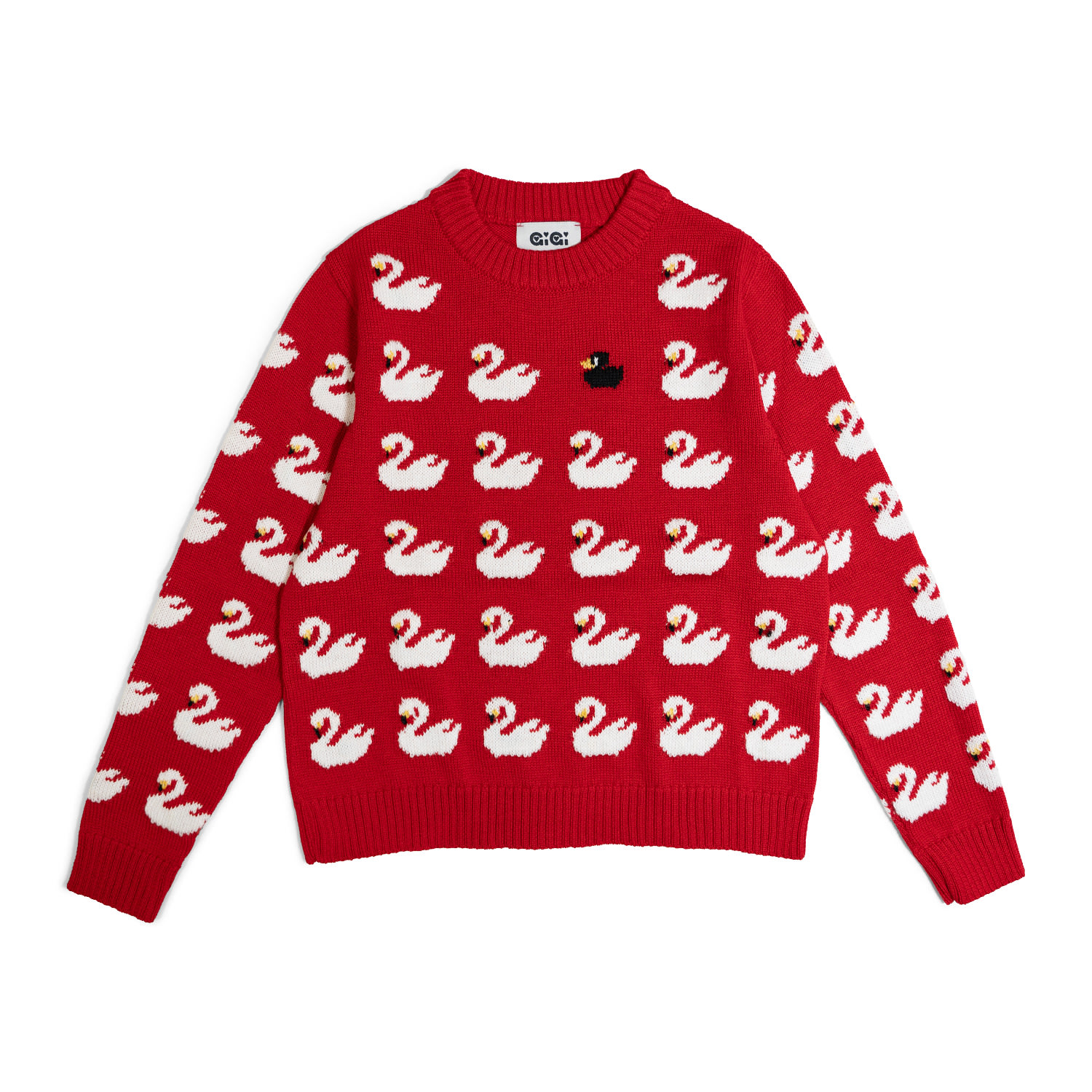 Gigi Knitwear Women's Ugly Duckling Sweater In Red In Red