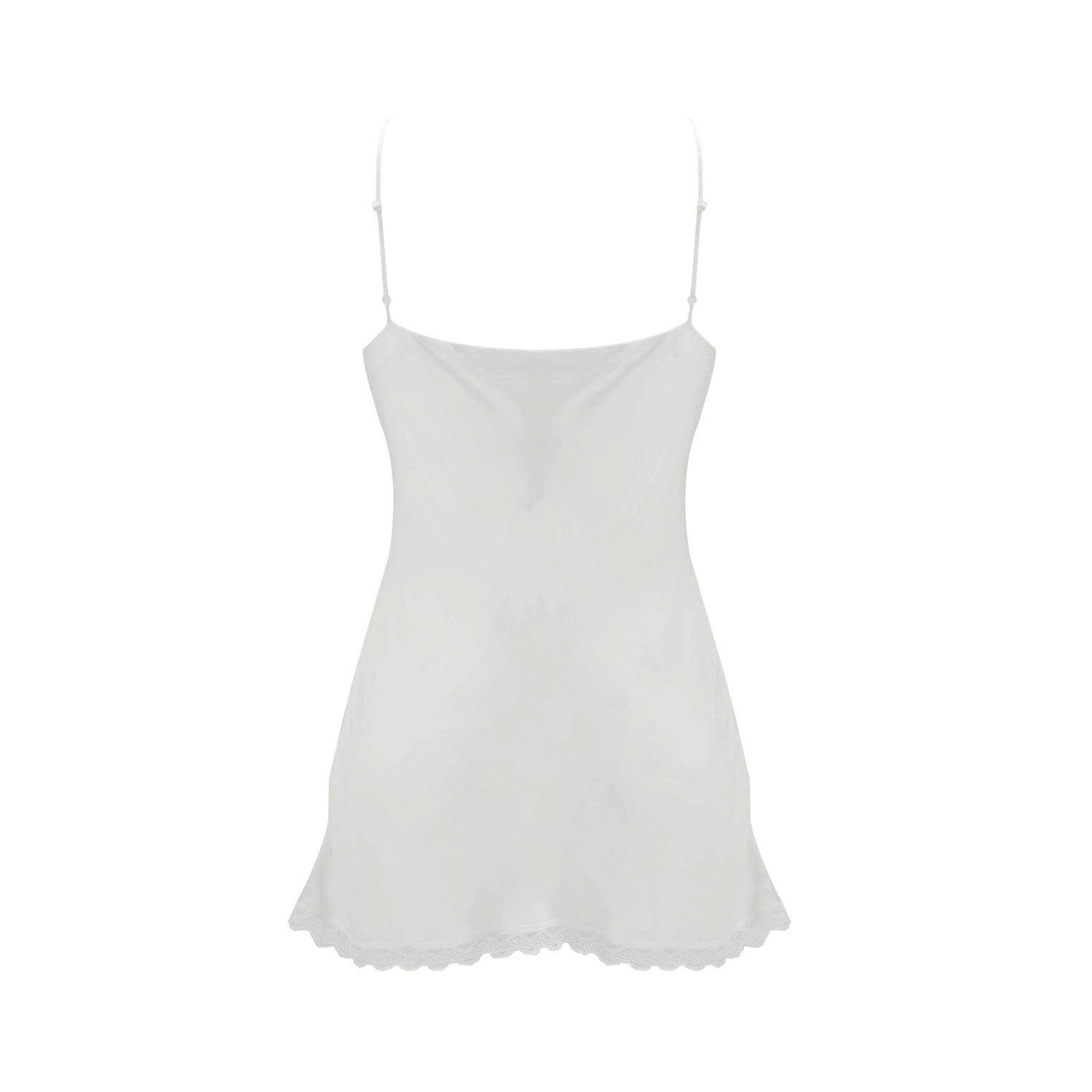 Soft Camisole Dress - White (Viscose) - Shakti Shanti