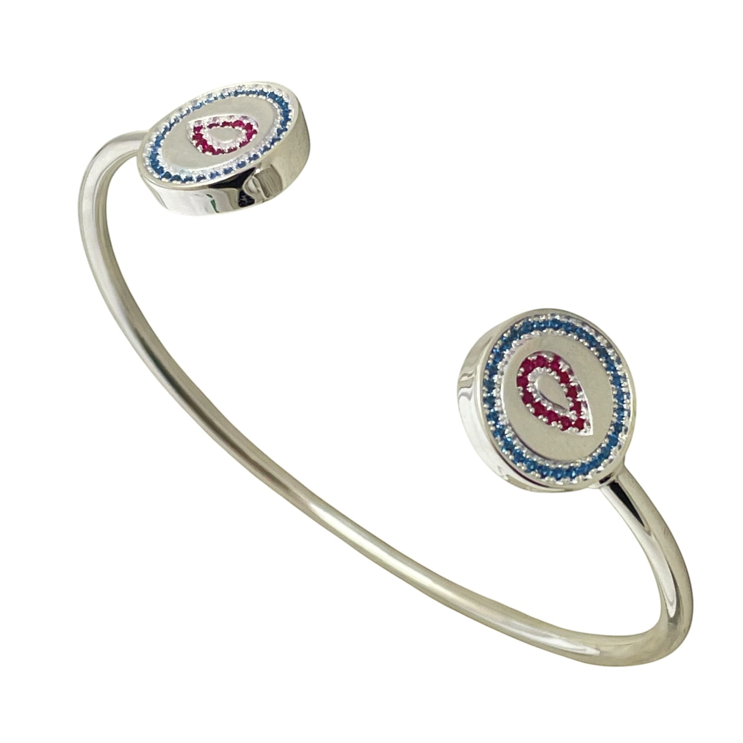 Dorota Lasak Women's Blue / Pink / Silver Sweet Blood Sterling Silver Bracelet In Multi