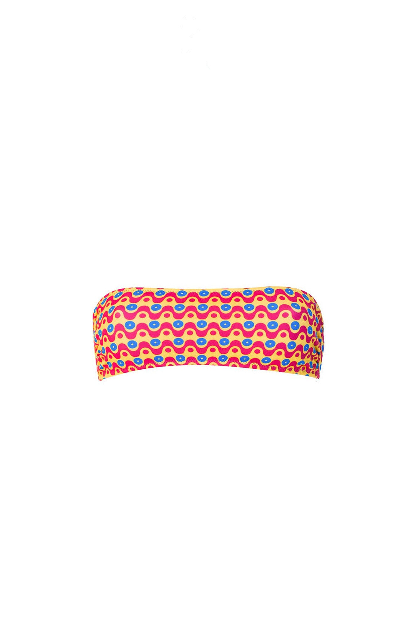 Siguelsol Women's Pink / Purple / Yellow Paloma Bandeau Top In Pink/purple/yellow