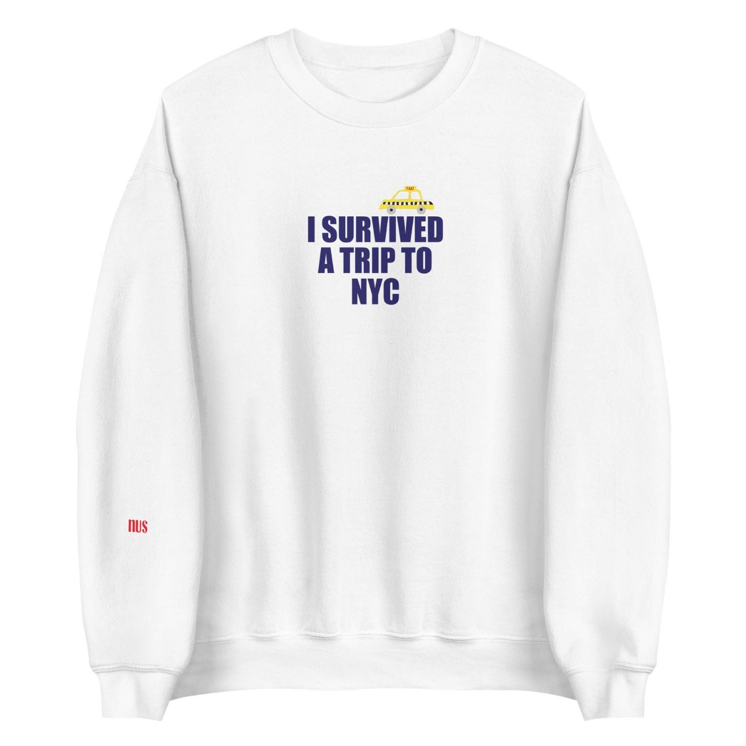 Women’s I Survived Nyc Sweatshirt - White Small Nus