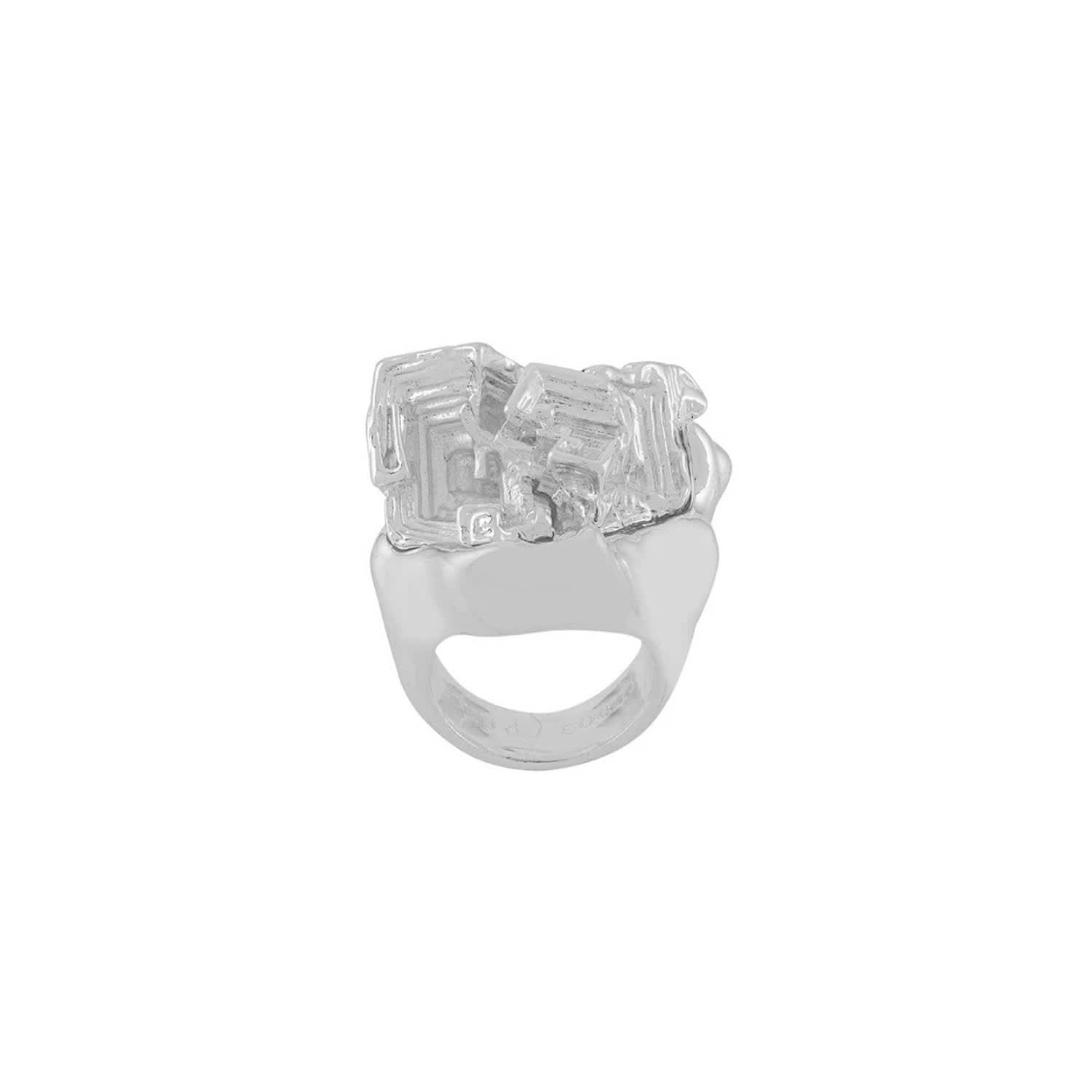 Silver Vortex Stone Ring Coup De Coeur London Wolf Badger