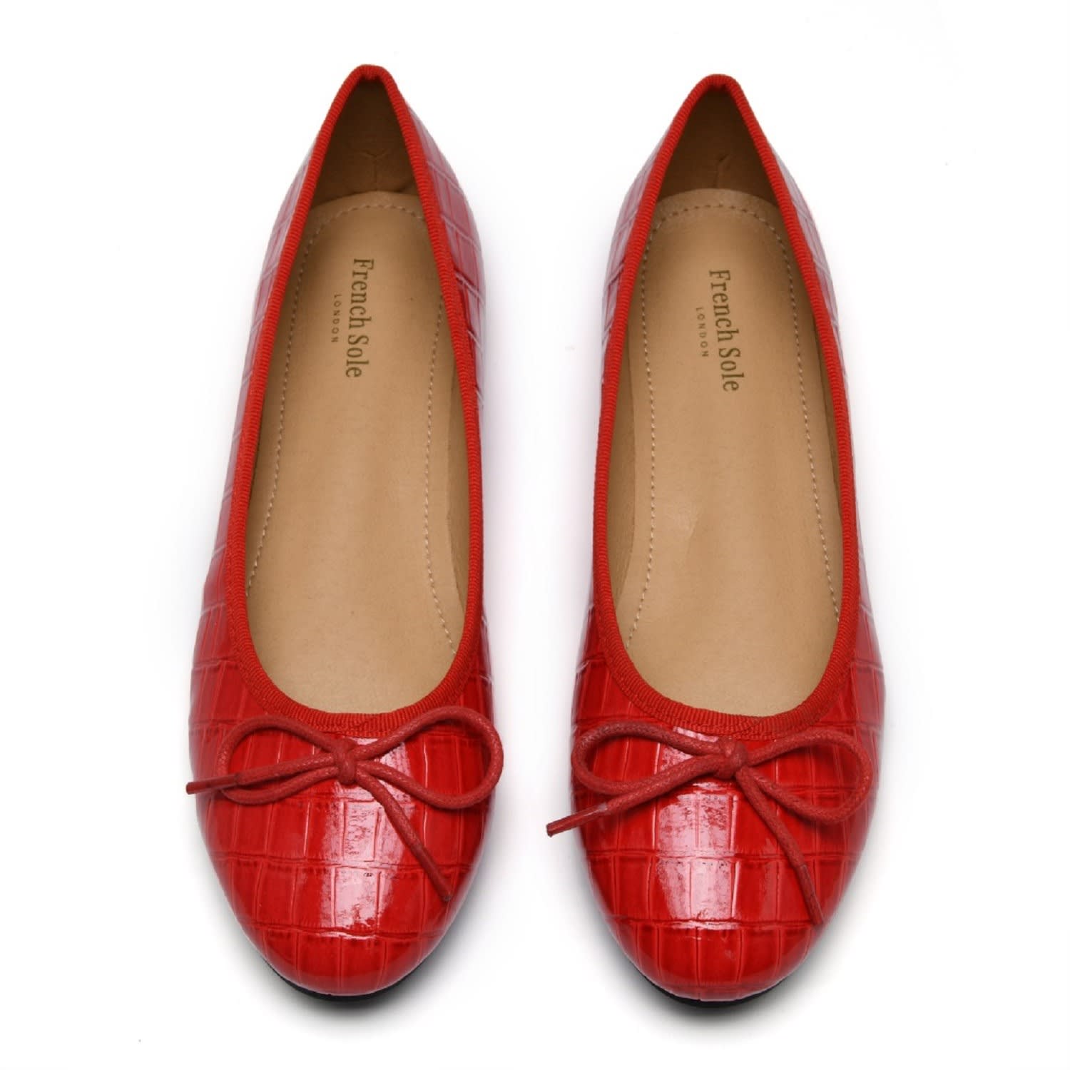 Women's Amelie Red Patent Crocodile Leather | 9 UK | French Sole