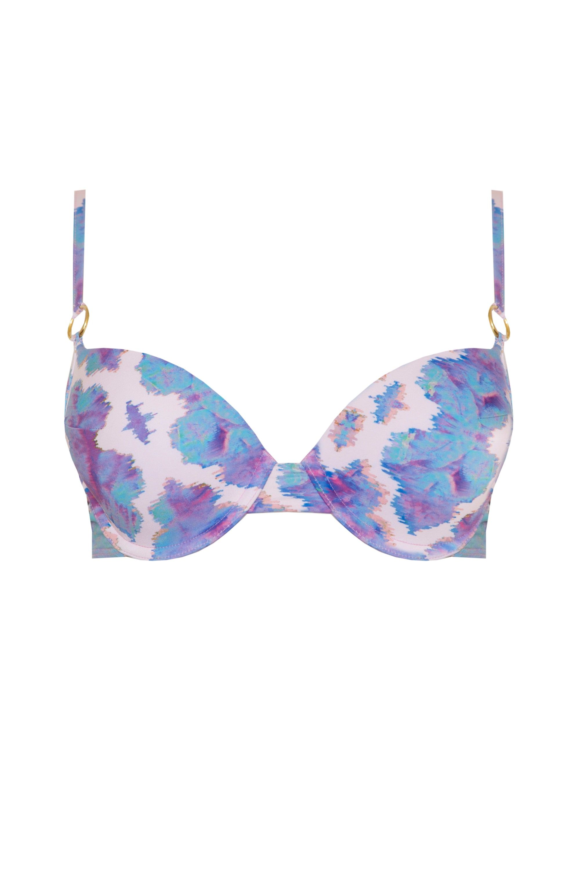Sophia Alexia Women's Pink / Purple Orchid Paradise Fiji Bralette Bikini Top