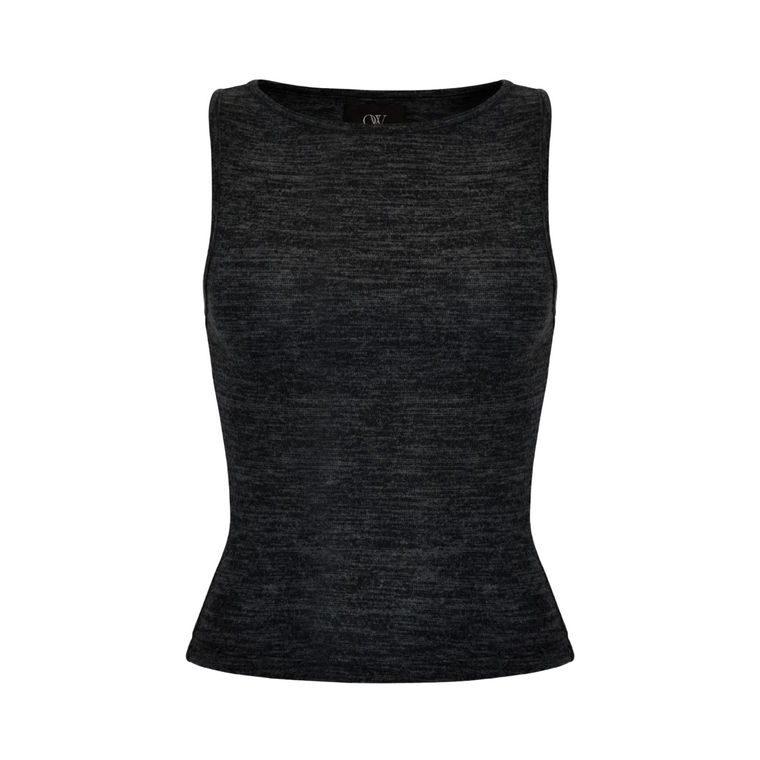 Ow Collection Women's Nita Grey Knit Tank Top In Black