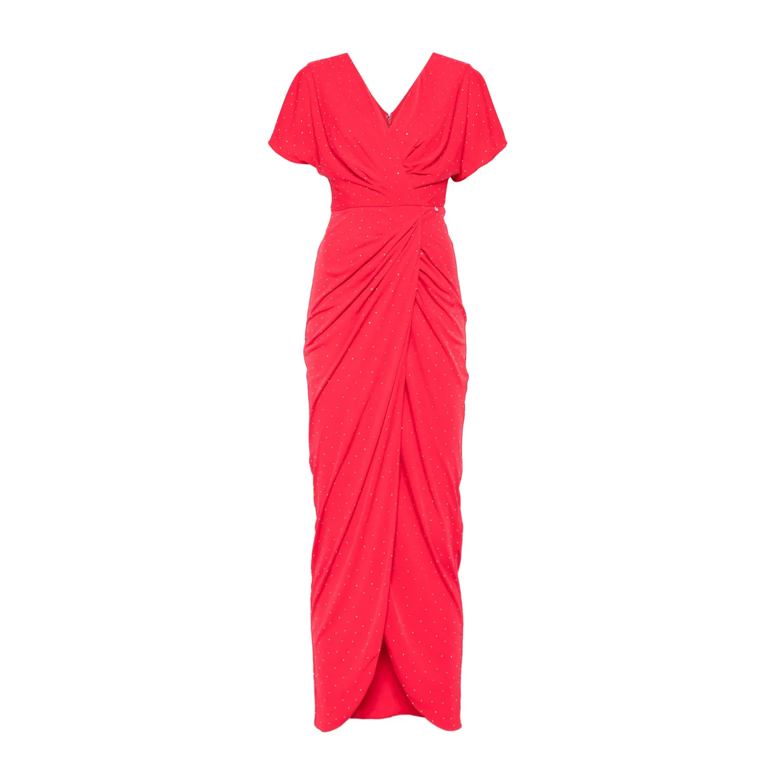 Nissa Women's Red Rhinestone-embellished Dress