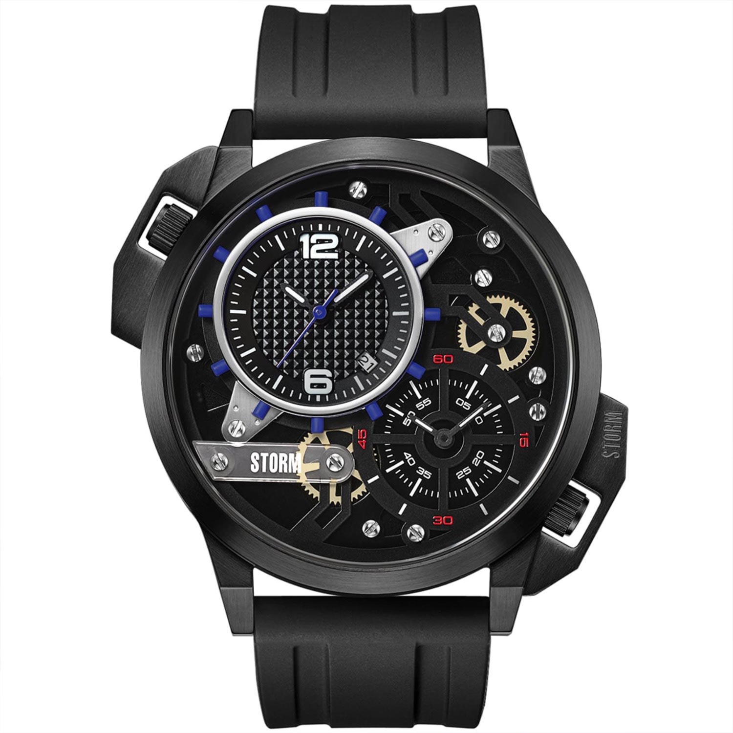 Storm Men's Black Dualaton Rubber Slate Blue In Black
