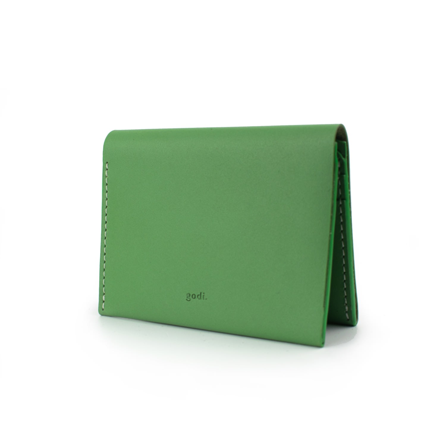 Women’s Handmade Bifold Leather Wallet - Sea Green Godi.