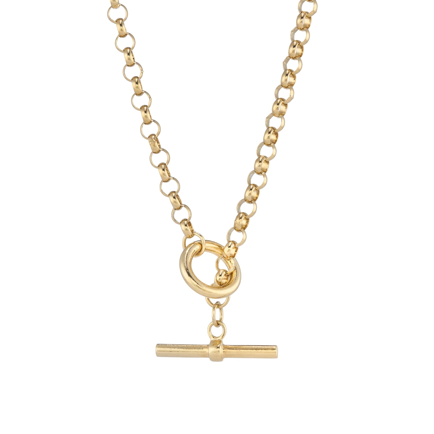 Auree Jewellery Women's Fernshaw Gold Vermeil T-bar Belcher Link Necklace In Gold