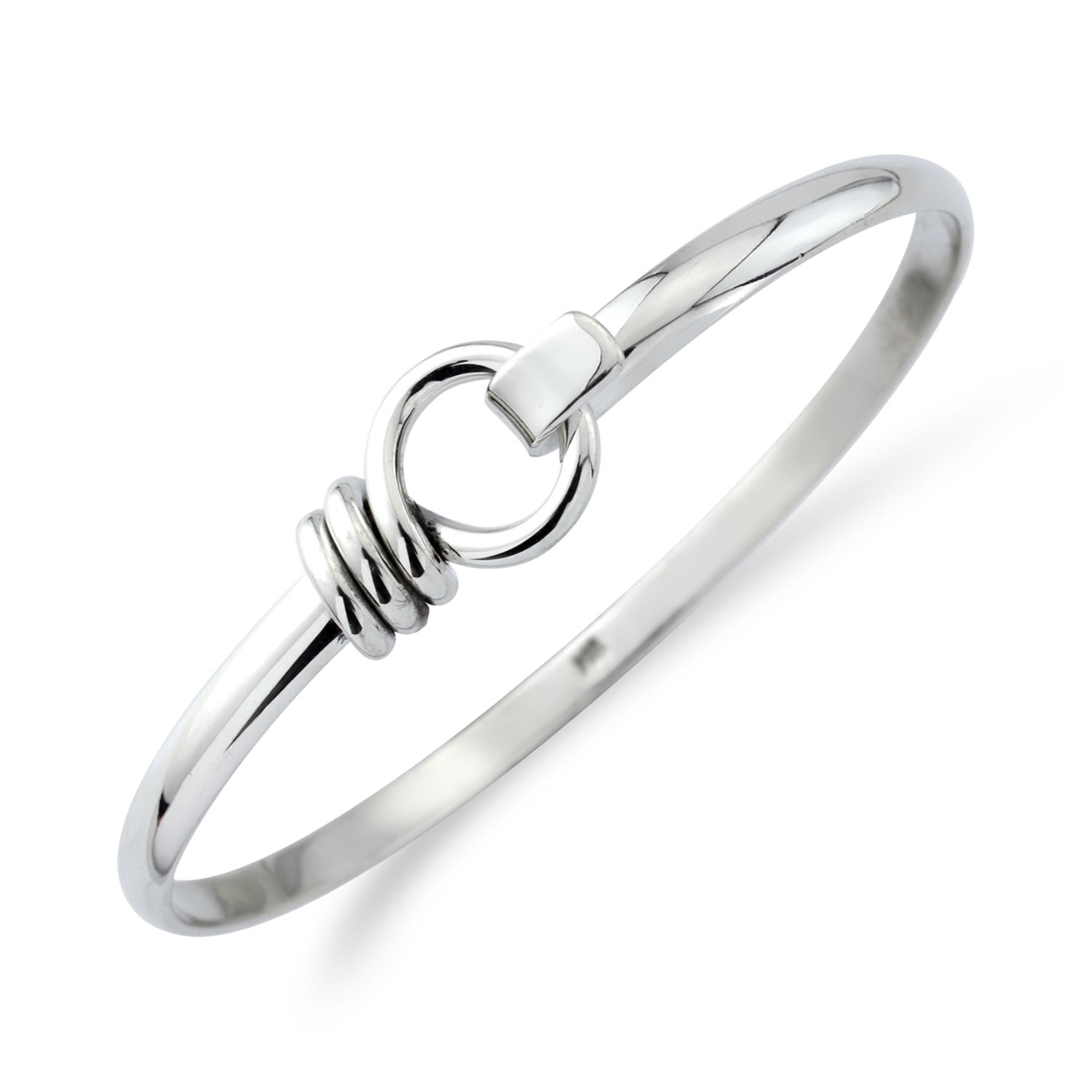 Women’s Bayswater Silver Rope Bangle Auree Jewellery