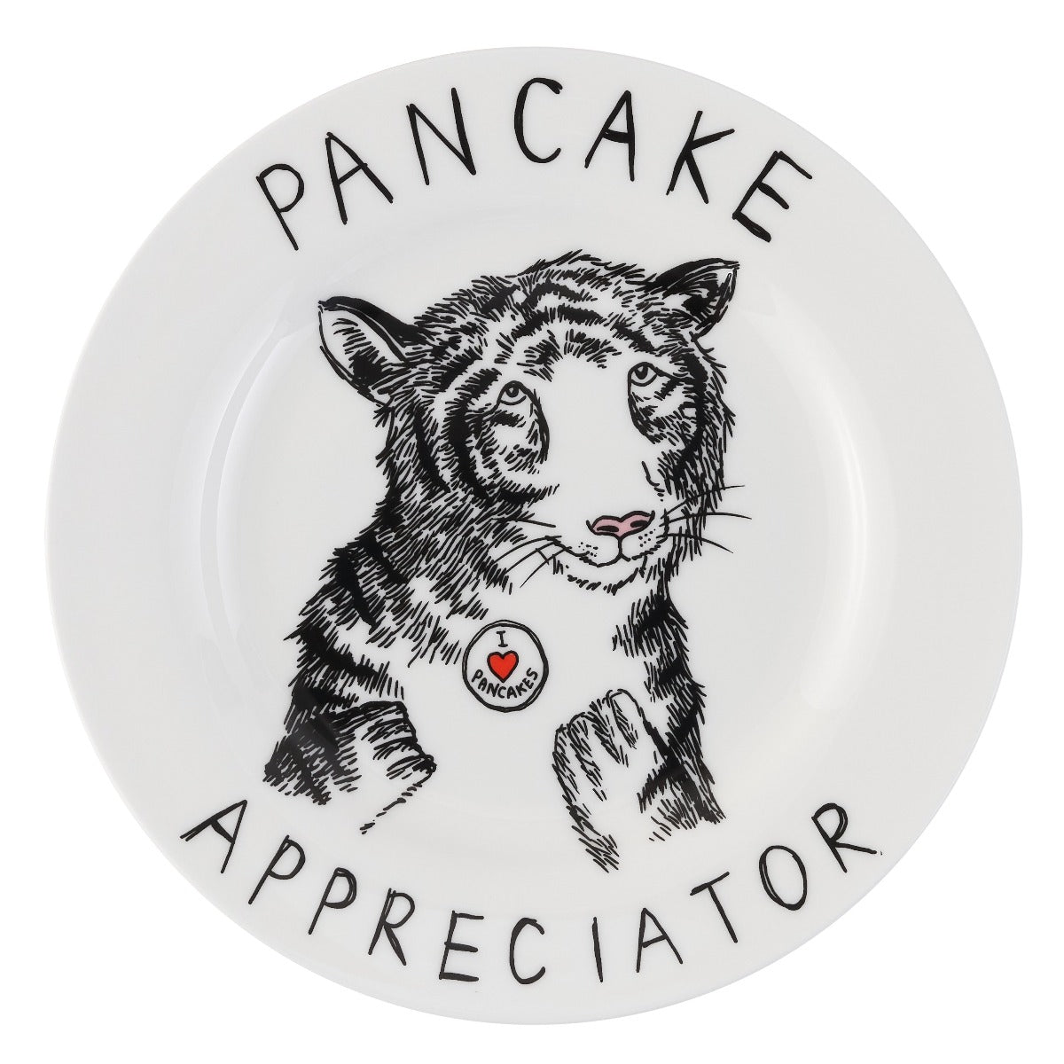 Jimbobart Pancake Appreciator Side Plate In White