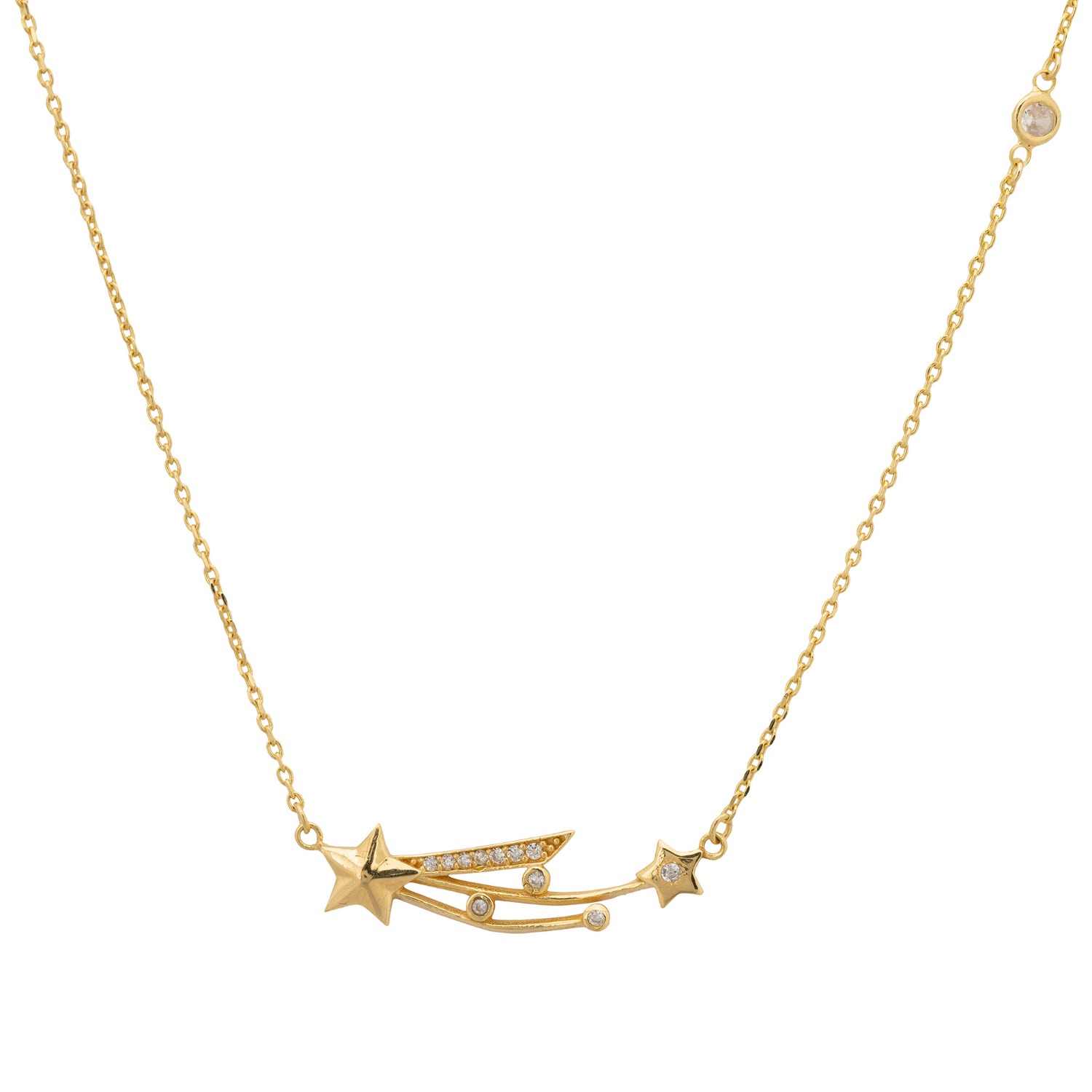 Shooting Star Necklace Gold | LATELITA | Wolf & Badger