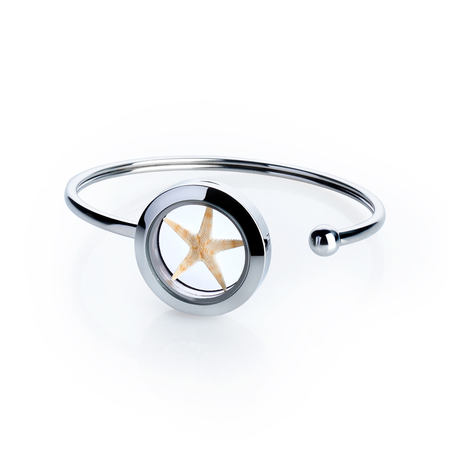 My Little Nature Women's Neutrals / Brown Premium Quality Designer Cuff Bracelet With Natural Starfish – Coastal Jewe