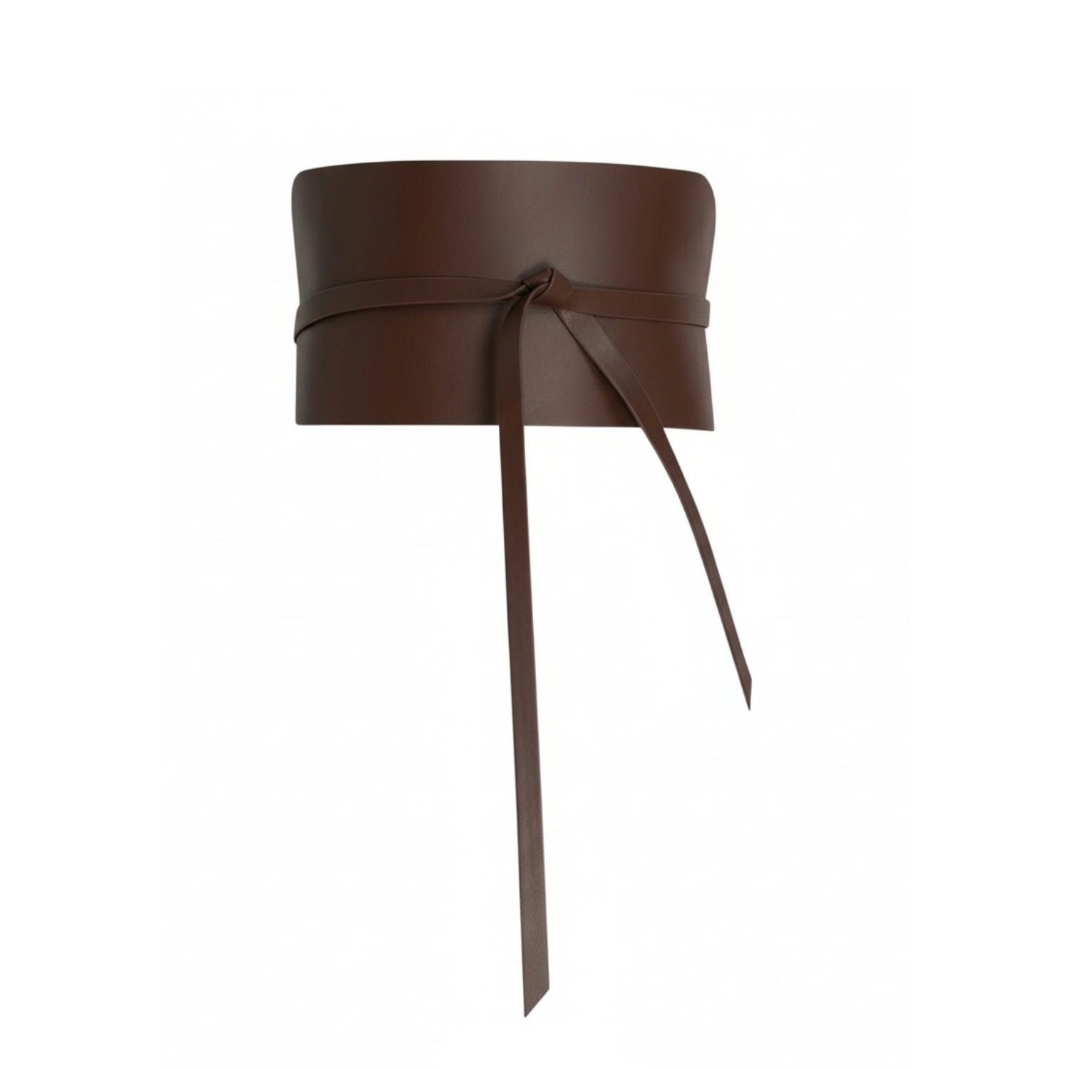 Women's Brown Corset Belt - Walnut Vegan Leather | One Size | Circular Path