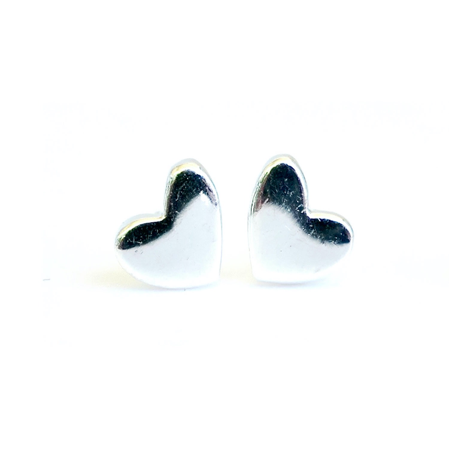 Lime Tree Design Women's Mini Heart Stud Earrings - Sterling Silver