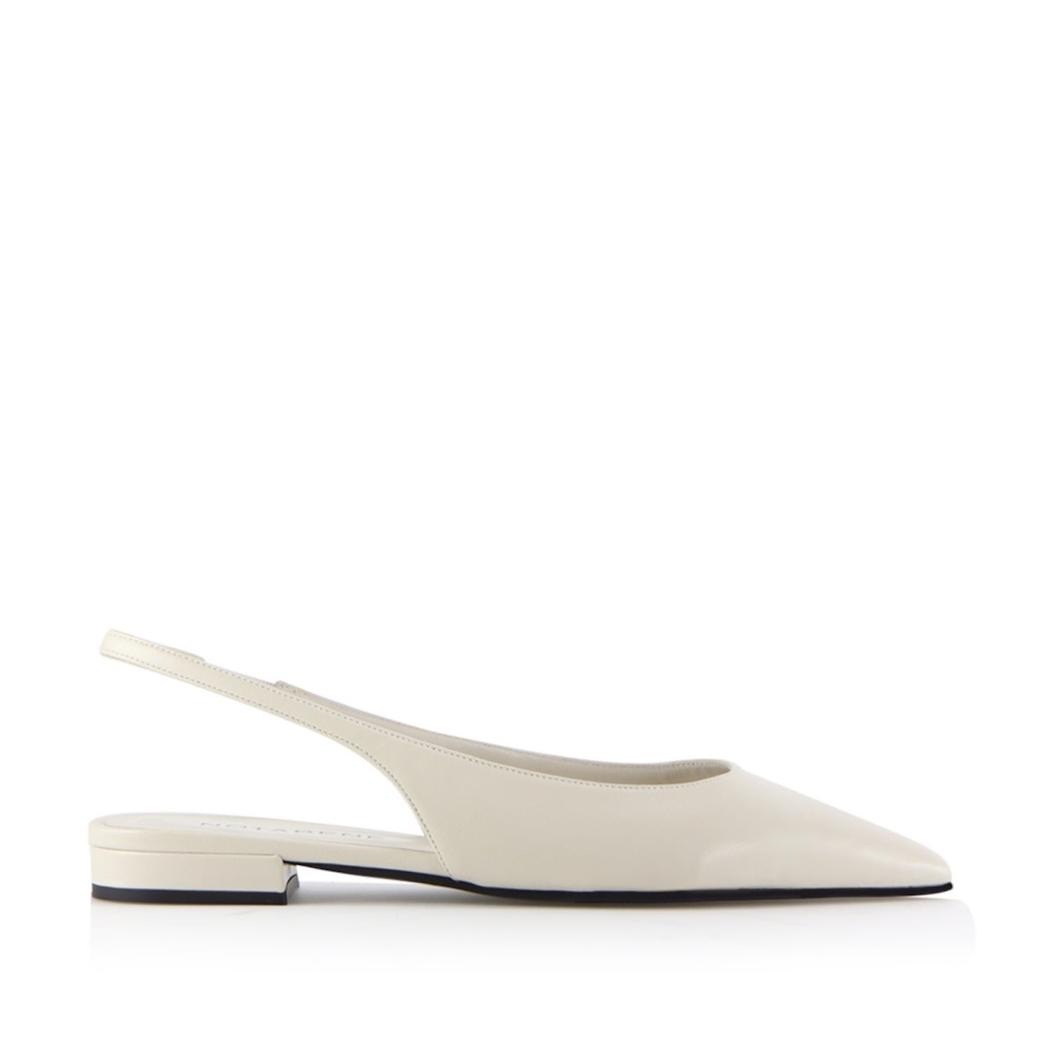 Notabene Women's Gilda Slingback, Off-white Leather In White