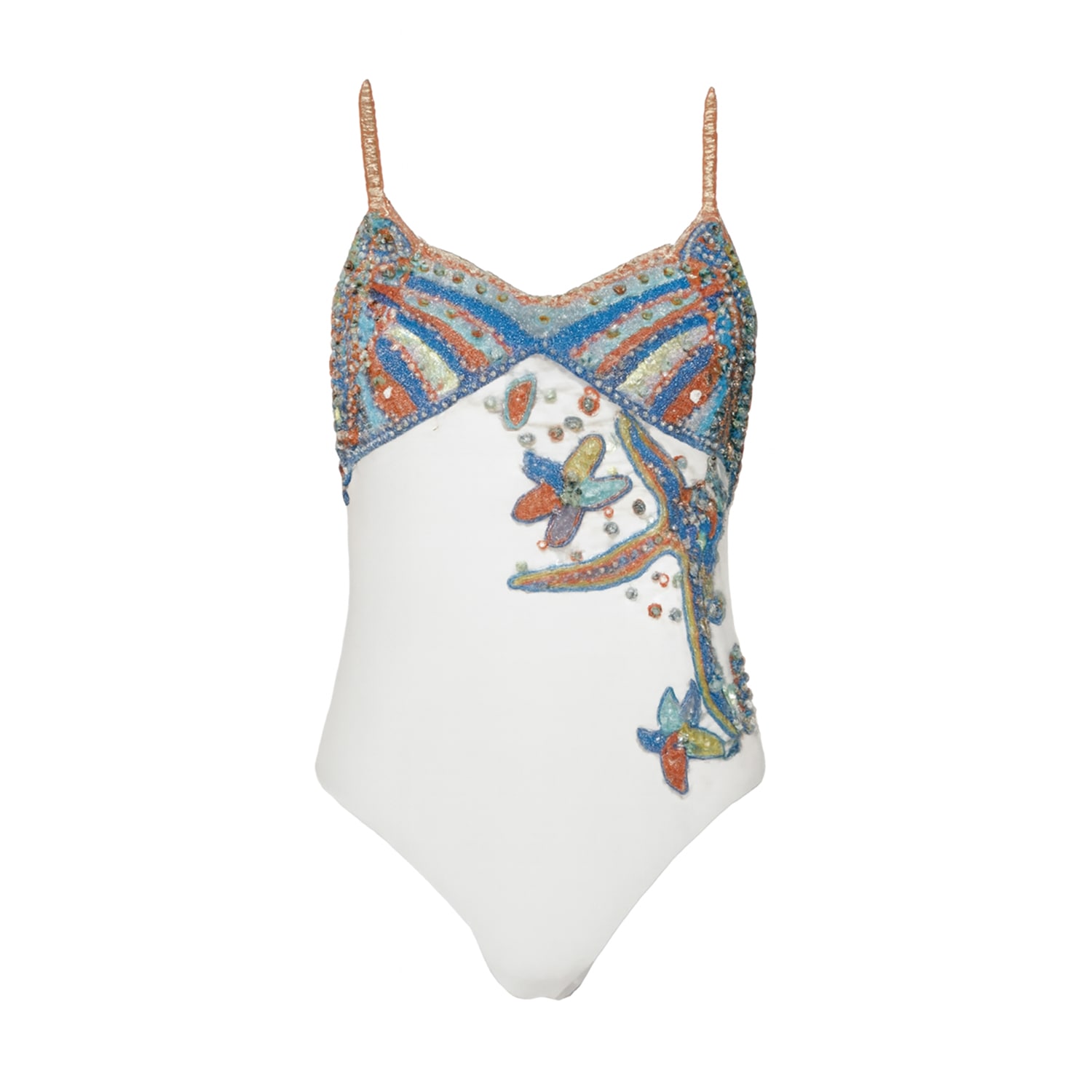 Oceanus Swimwear Women's Selene Swimsuit White In White