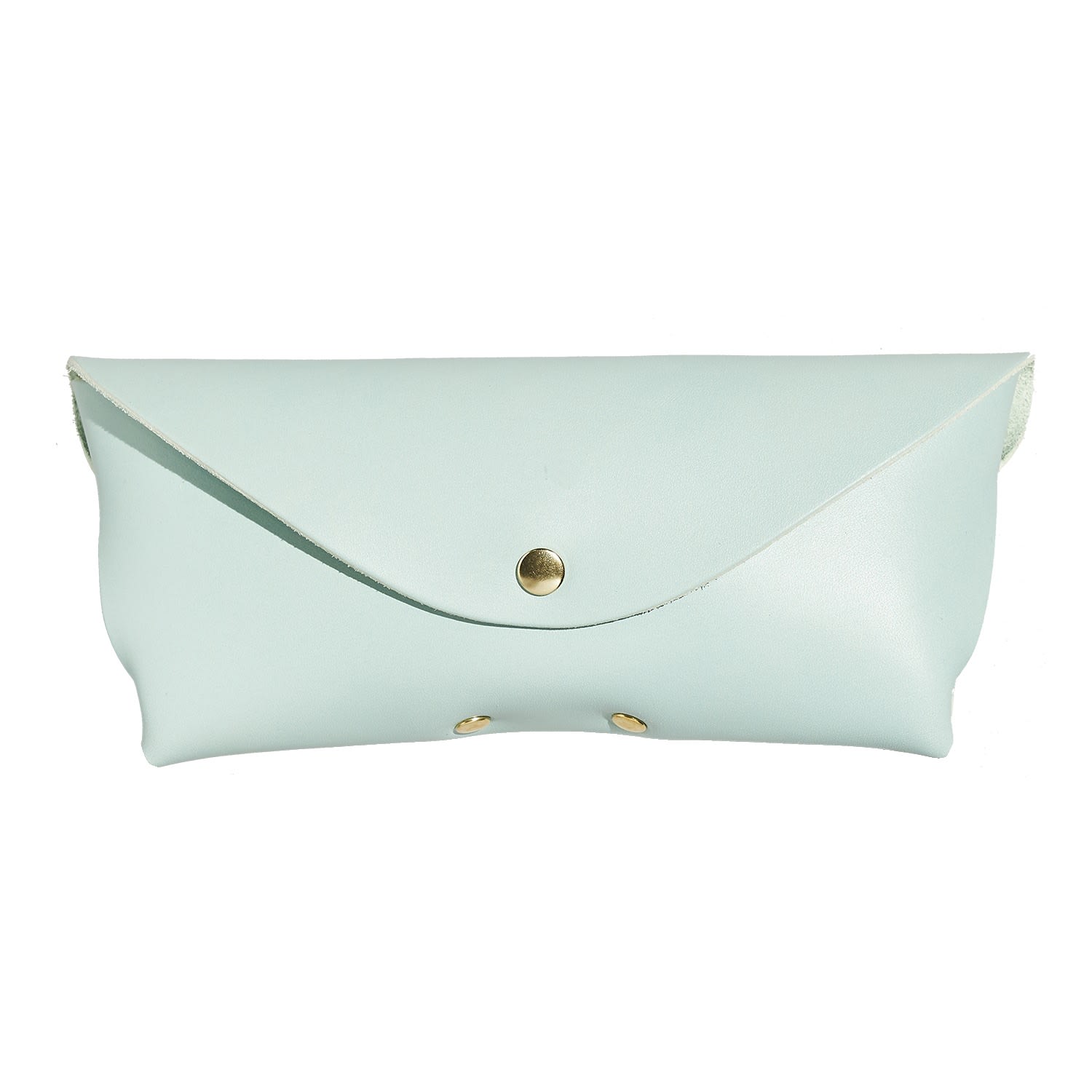 Women’s Mint Green Leather Glasses Case Sbri