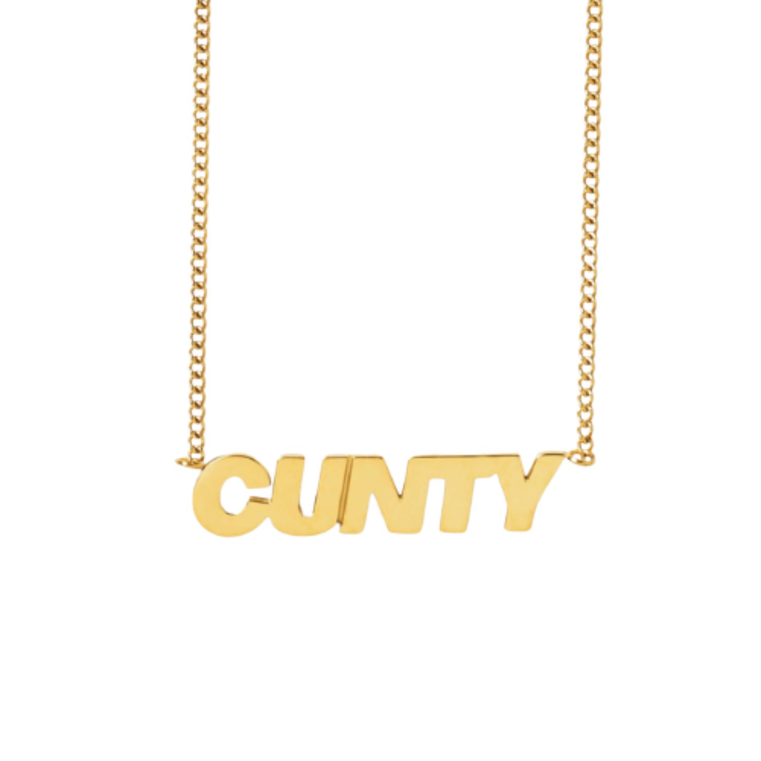 Hoops + Chains Ldn Women's Cunty Chain - Gold