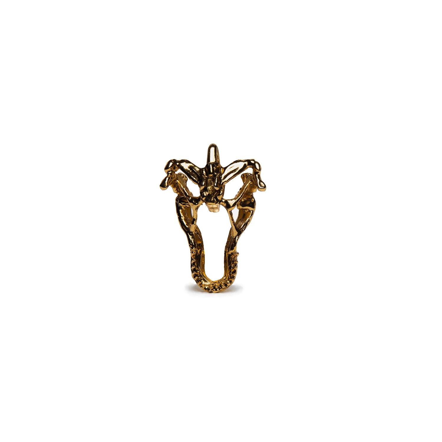 Women’s Medium Gila Jaw Clip-On Charm- Gold Lovard