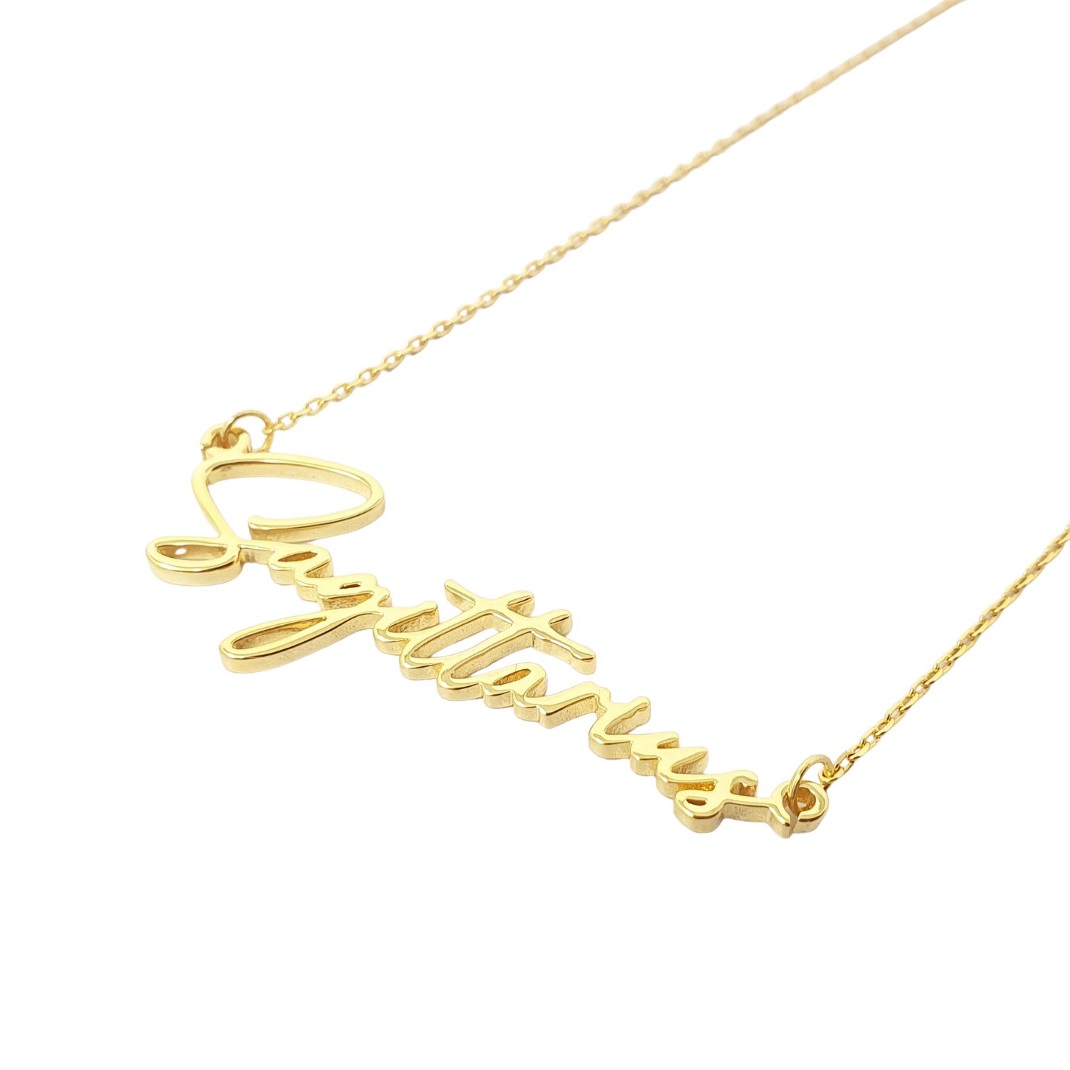 Women’s Sagittarius Gold Plated Zodiac Star Sign Charm Necklace Harfi