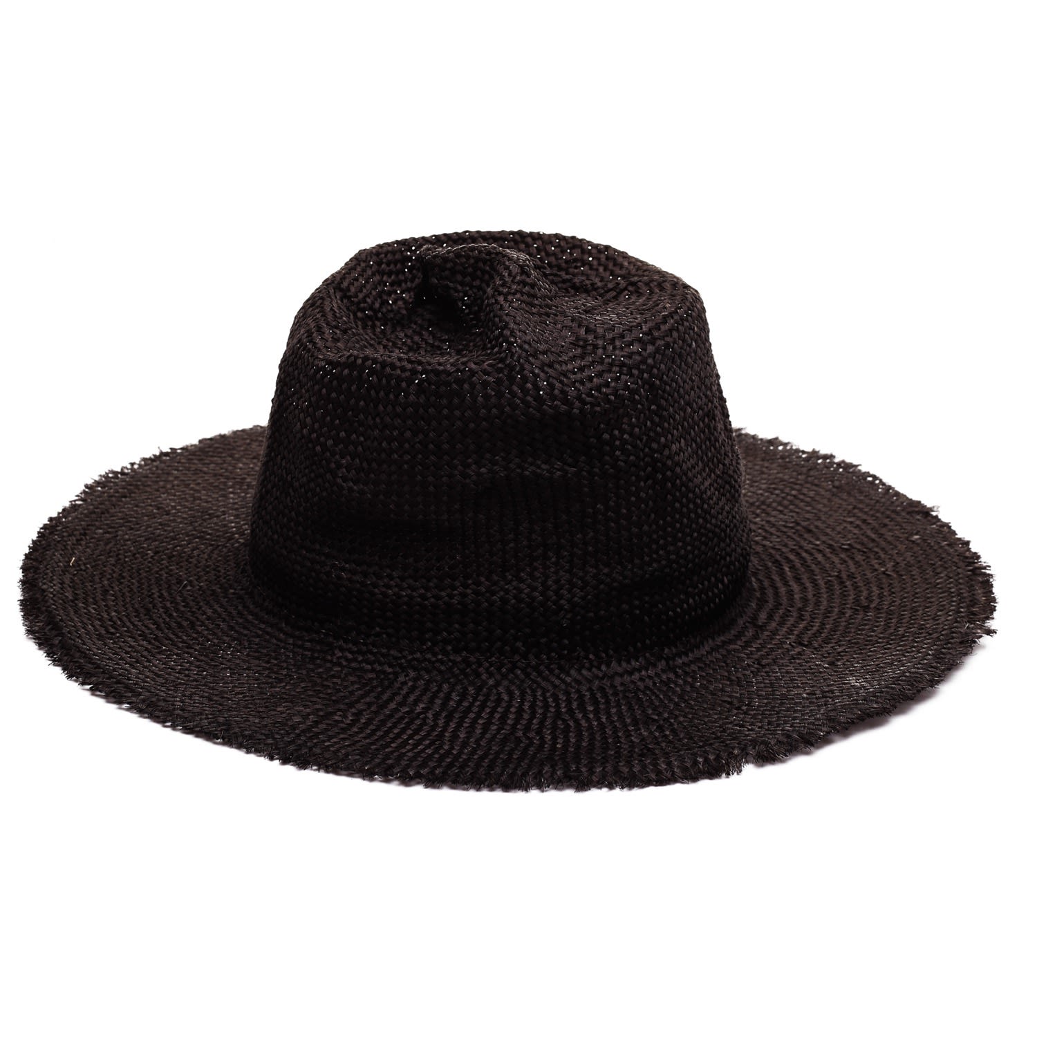 Men’s Black Remi Straw Hat Small Justine Hats