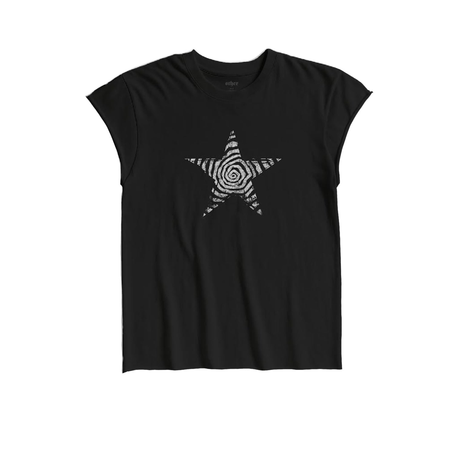 Other Uk Men's Black Psych Star Rocker Tee