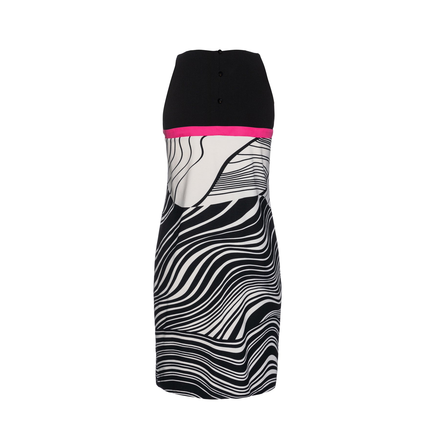 Conquista Women's A Line Black Print Dress In Black