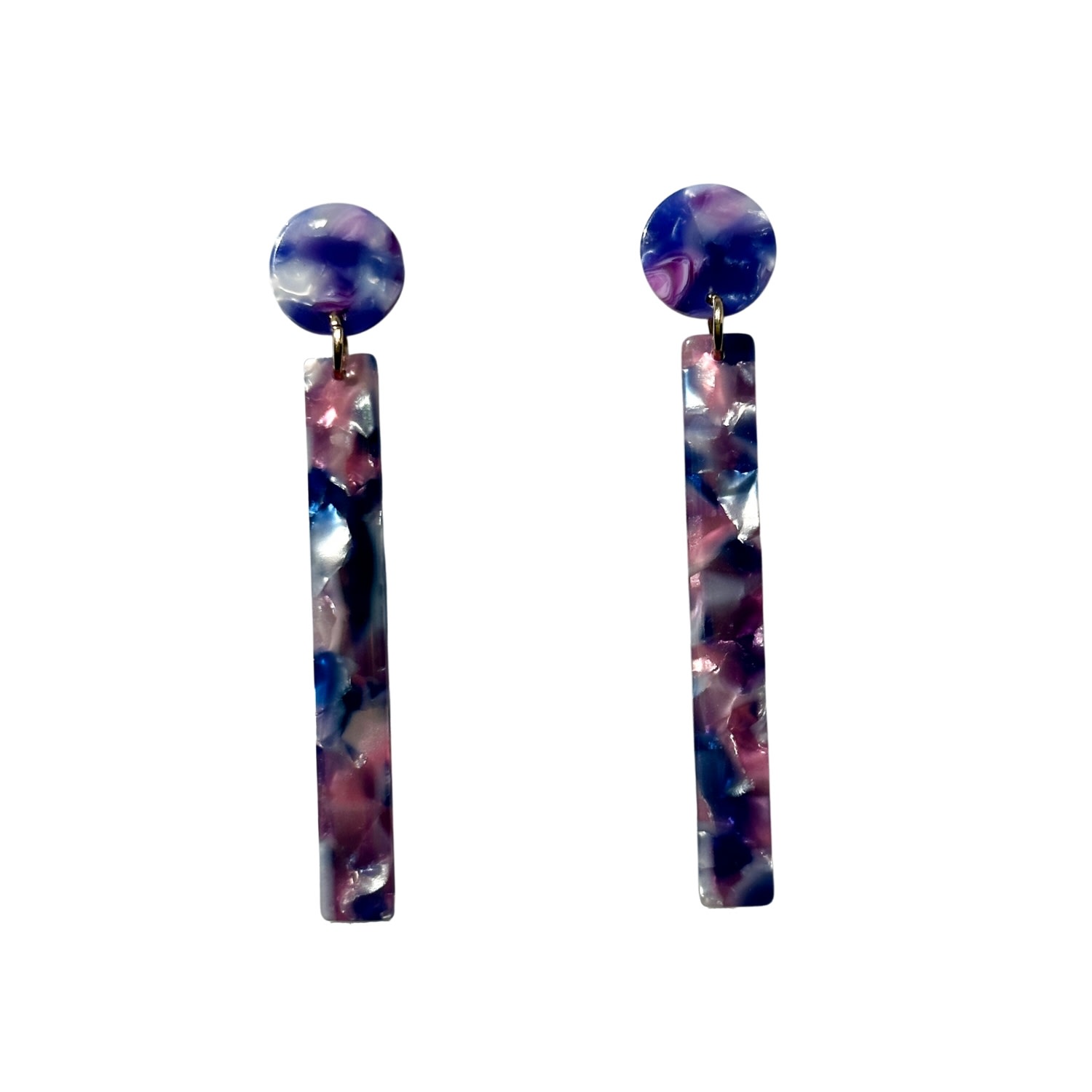 Women’s Pink / Purple Matchstick Drop Earrings In Purple Passion Closet Rehab