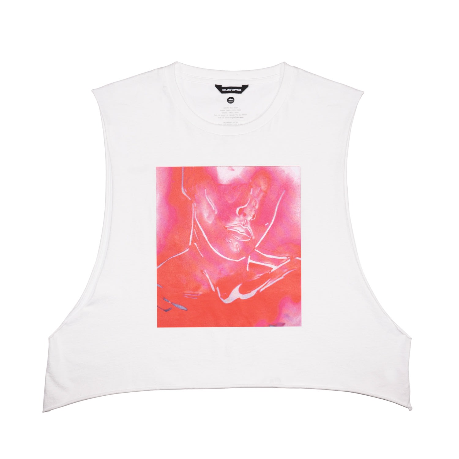Equalshuman Women's Face It Organic Tee - White In White