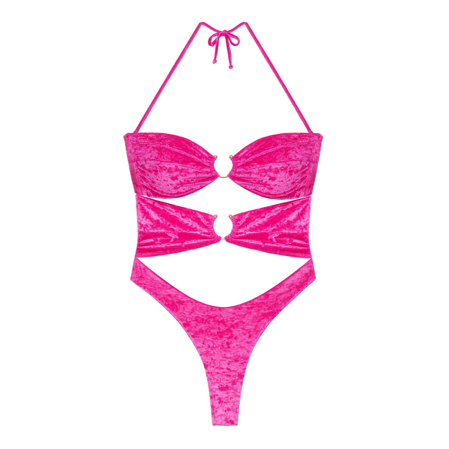 Perilla Women's Pink / Purple On The Beach One Piece - Rosa In Pink/purple