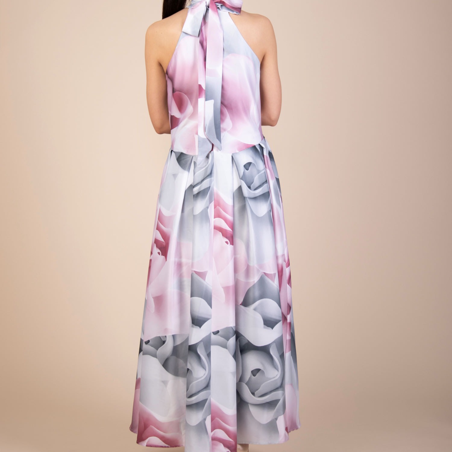 Numbat Women's Nancy Print Silk Satin Maxi Length Dress