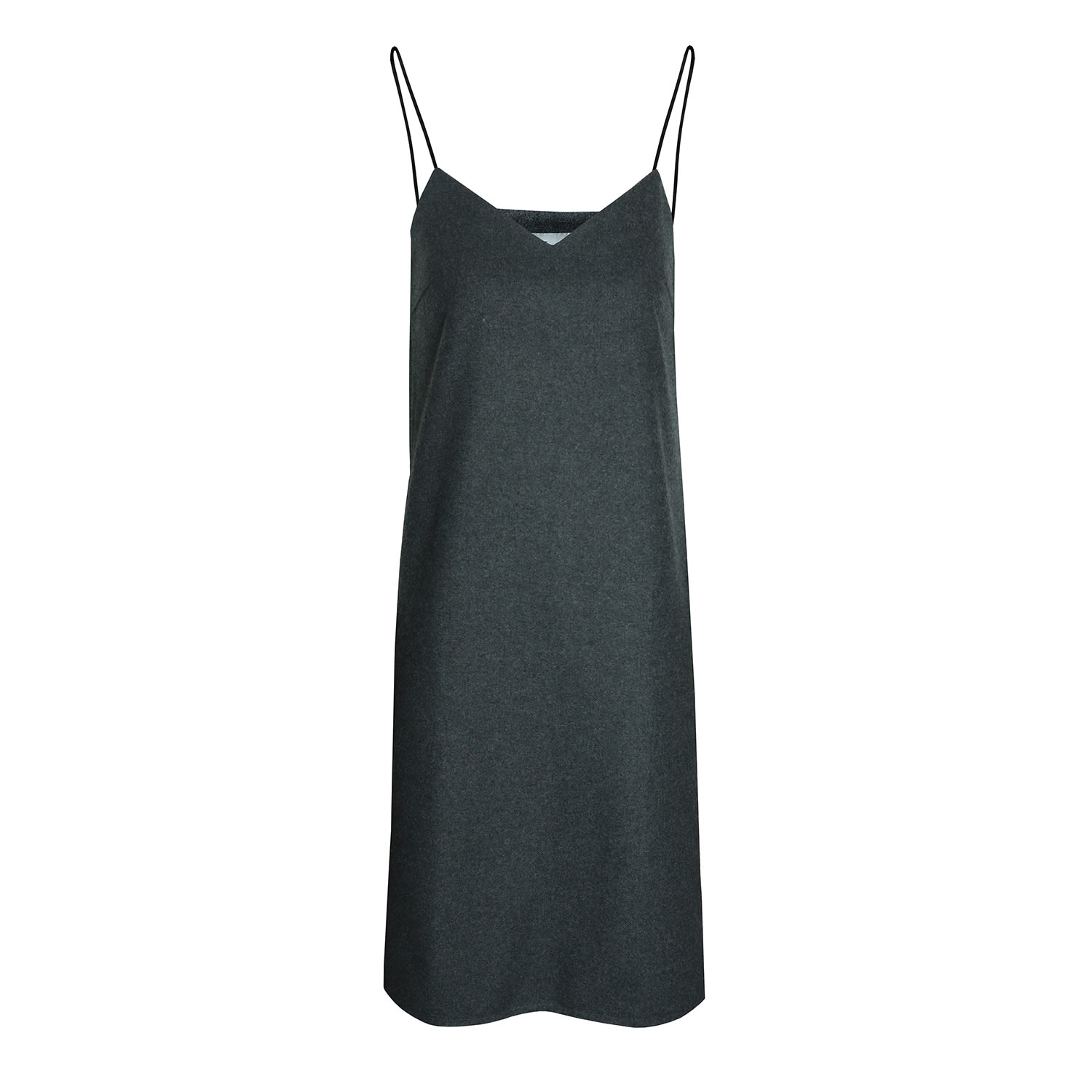 2kstyle Women's Sasha Spaghetti Straps Slip Wool Midi Dress - Grey In Grey