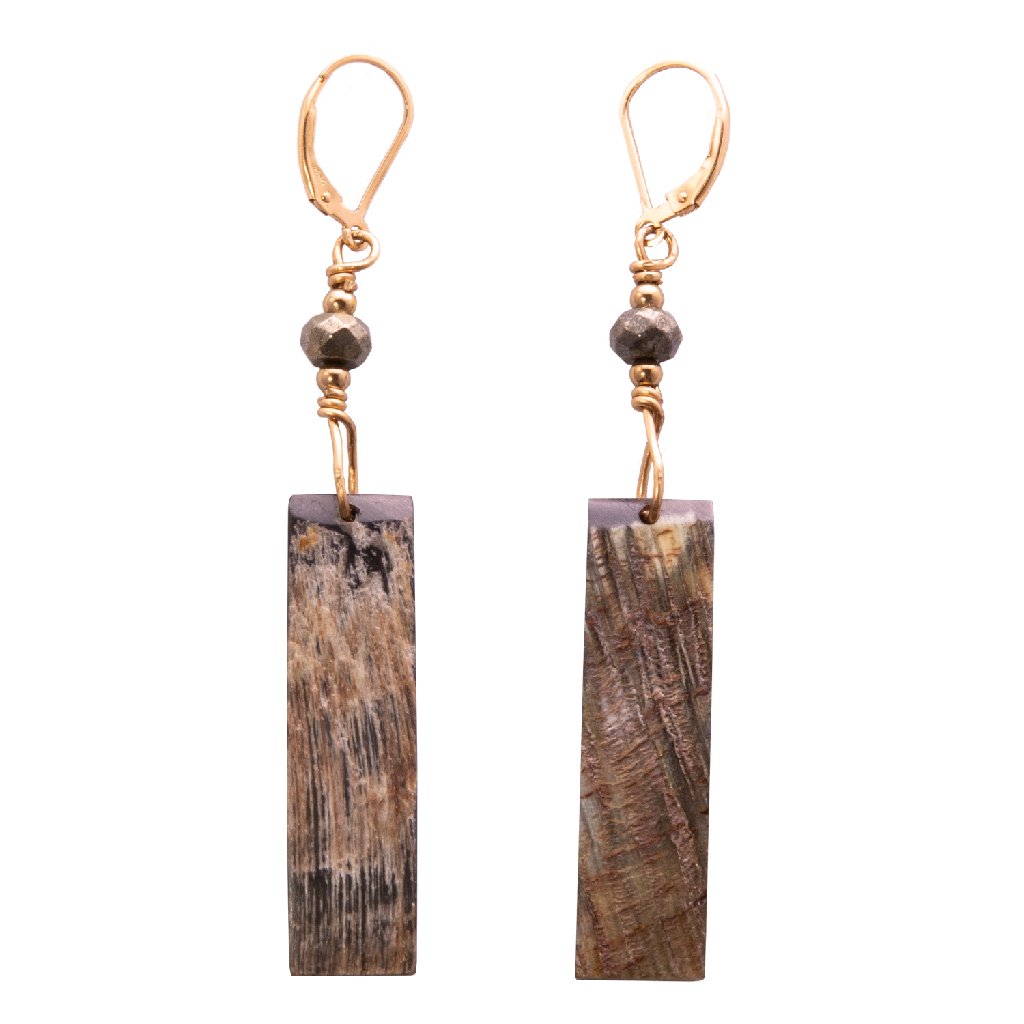 Women’s Brown Wiline Horn Earrings Deux Mains