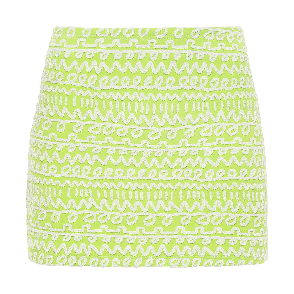 Montce Swim Women's Green / White Lime Icing Micro Skirt