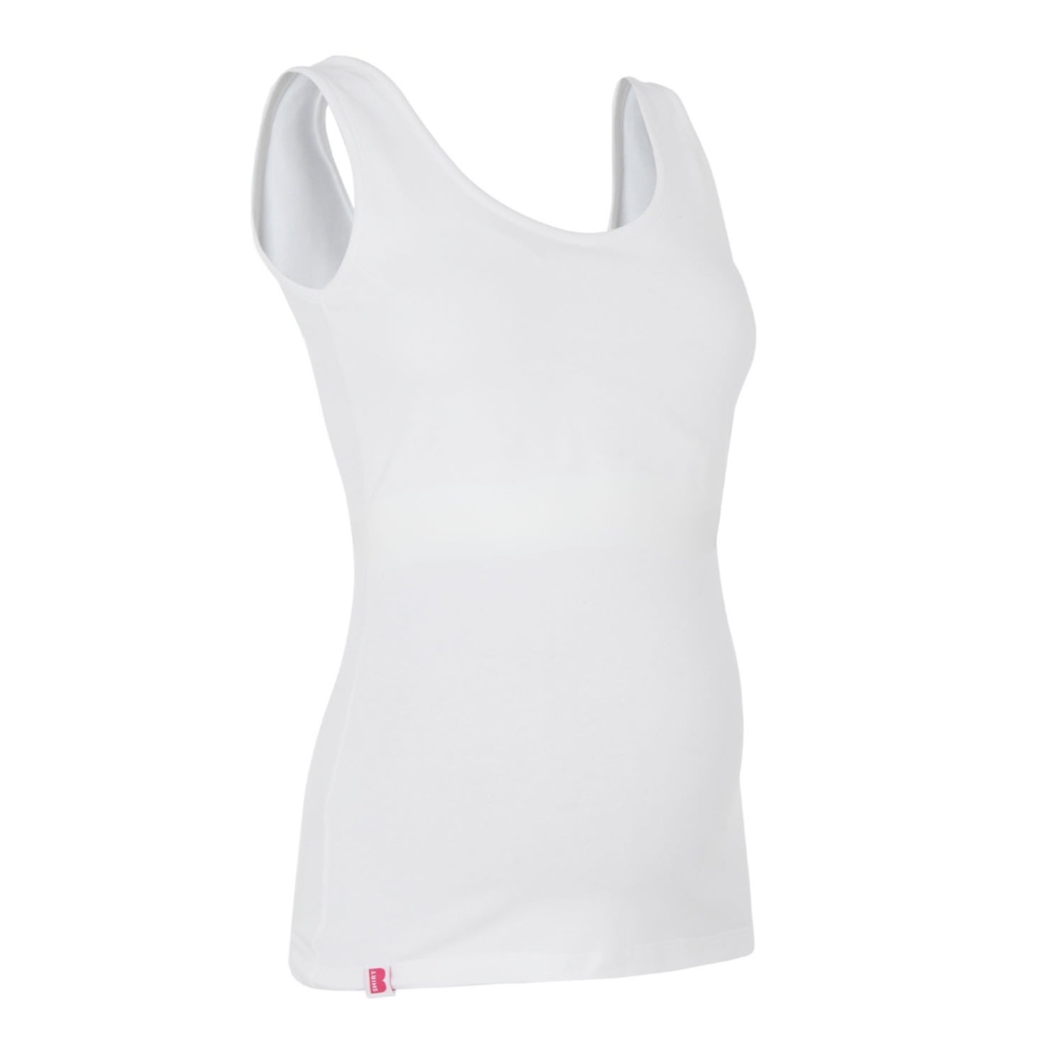 The Bshirt Maternity Vest In White In White