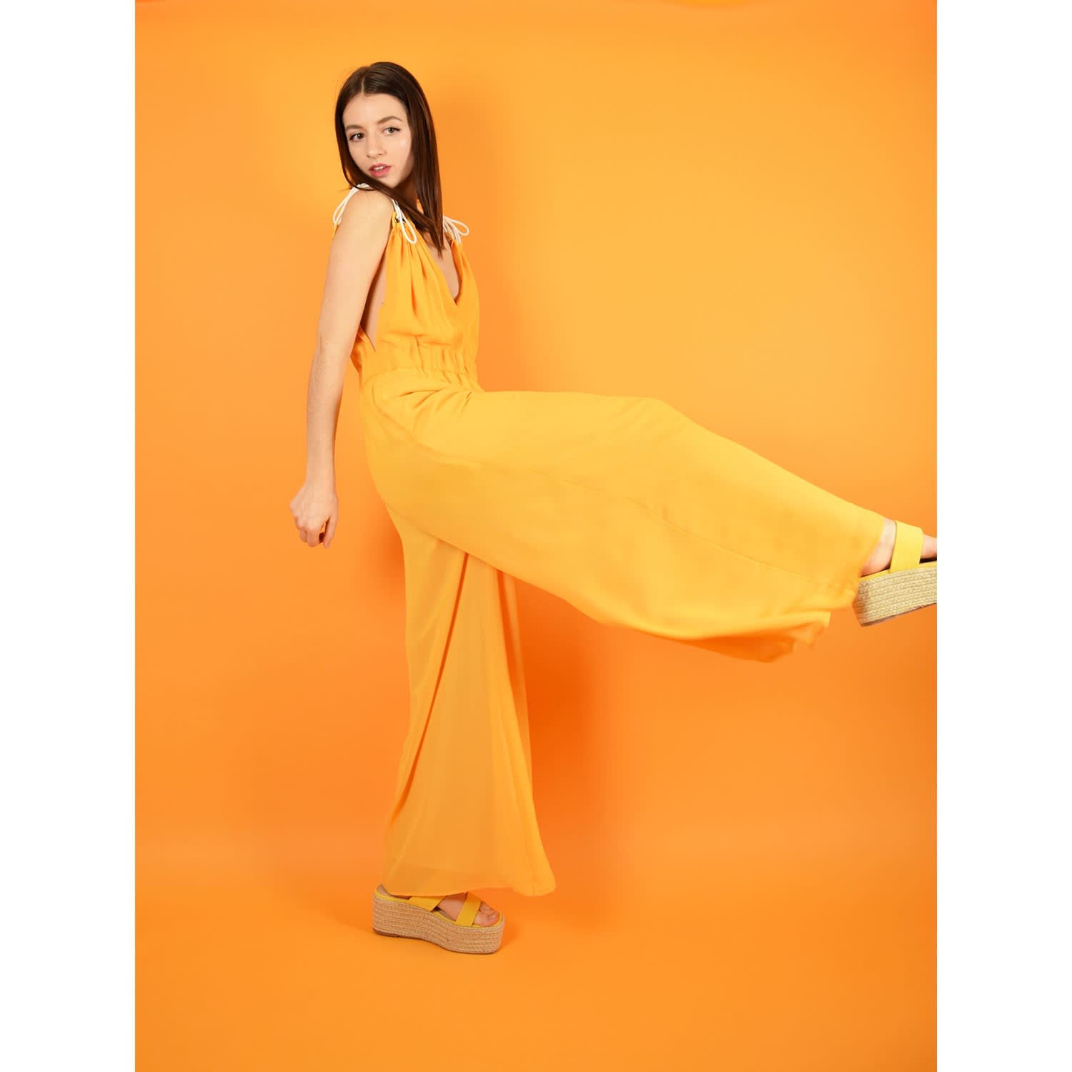 orange formal jumpsuit