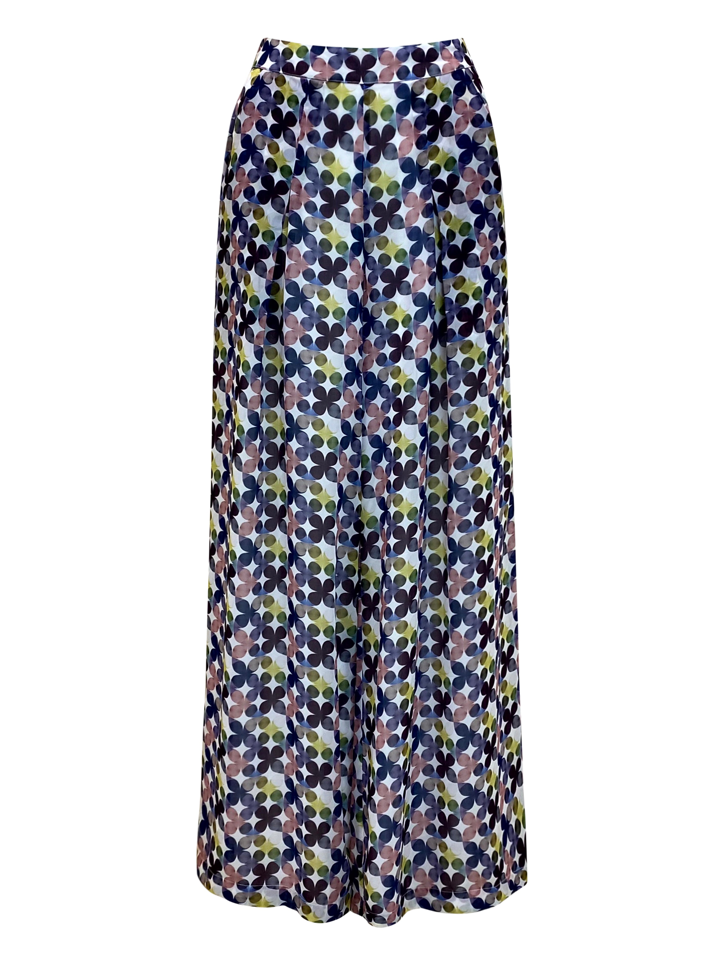 Why Mary Women's Floral Print Culotte Palazzo Pants - Kaleidoscope