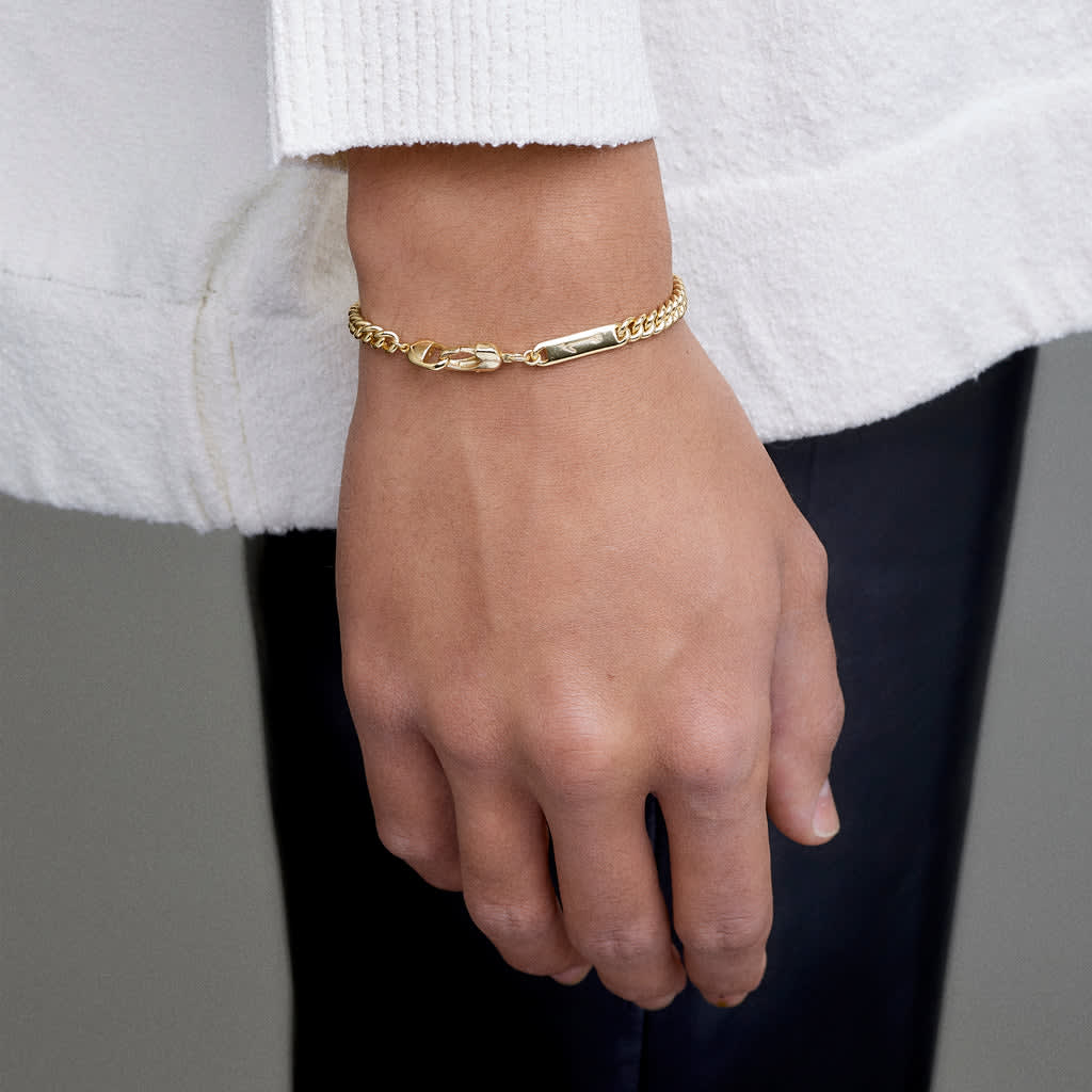 BELLA PAPERCLIP CHAIN BRACELET