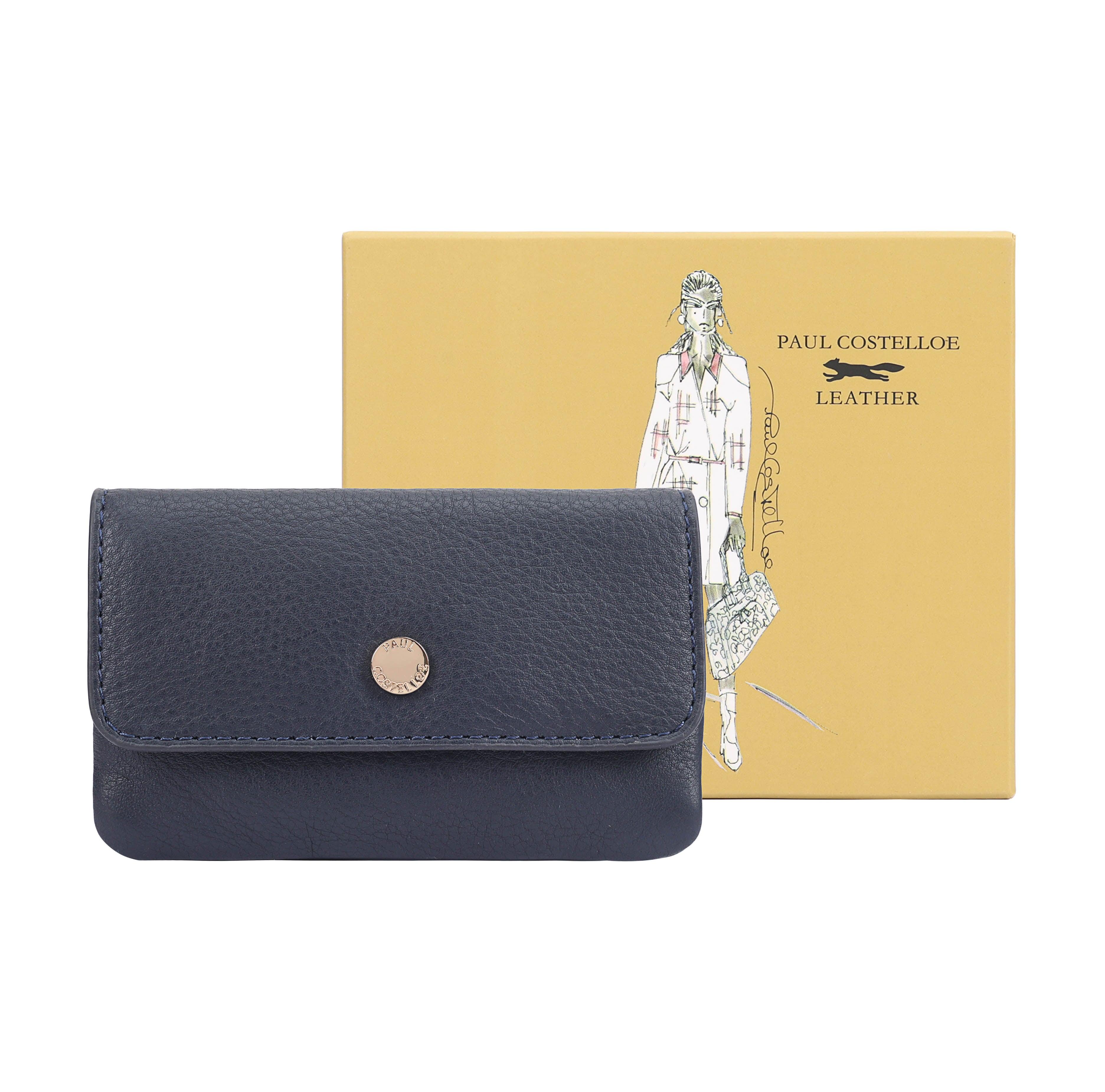 Women's Isla Leather Purse - Blue | One Size | Paul Costelloe