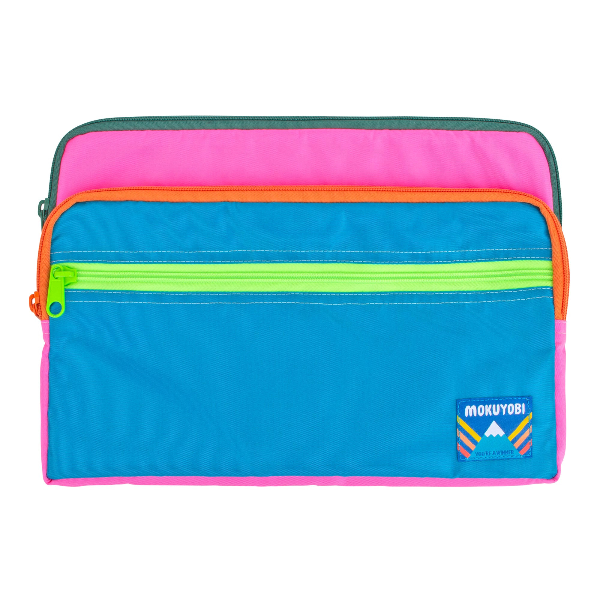 Mokuyobi Women's Green / Pink / Purple Mossie Thirteen-fourteen Inch Laptop Case In Green/pink/purple