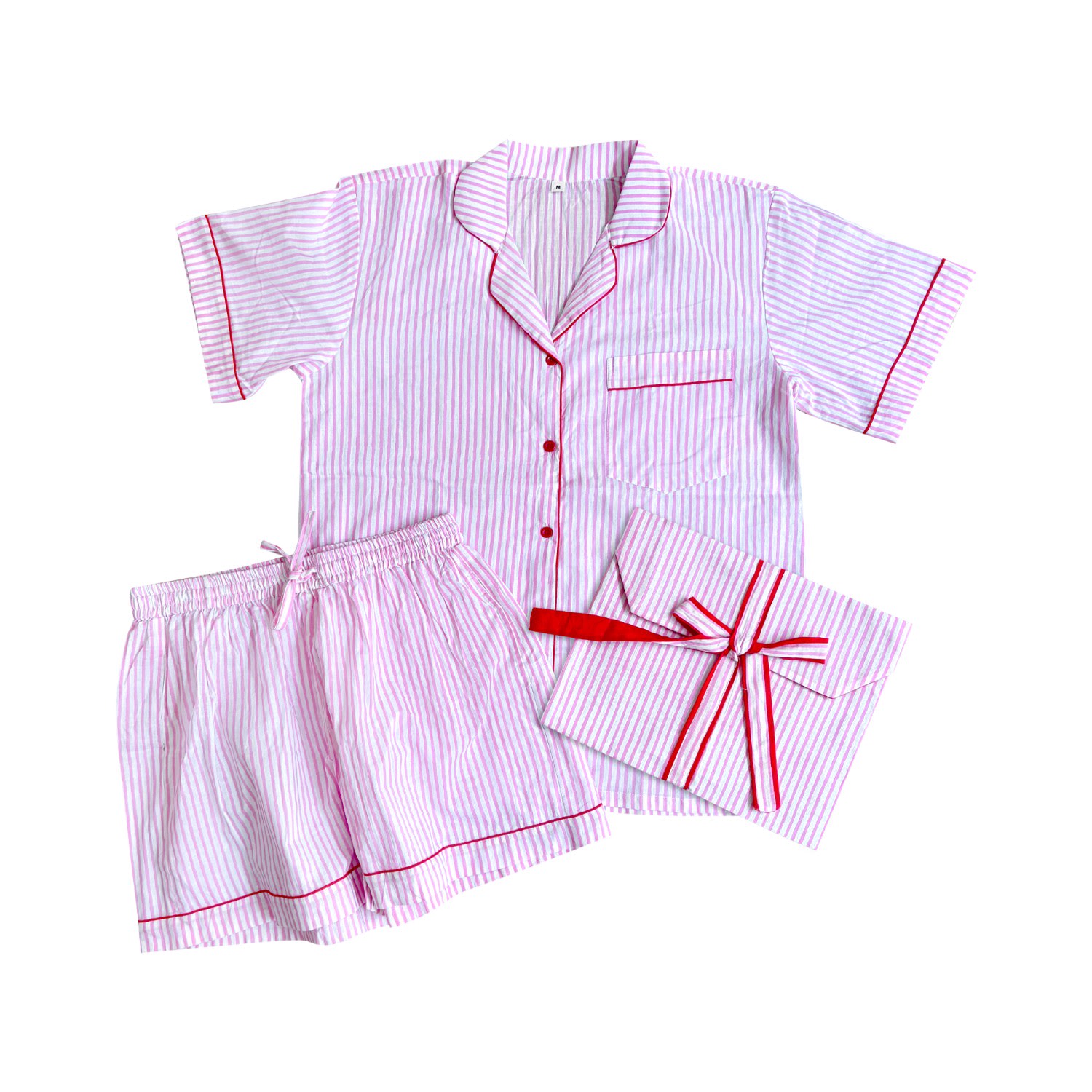 Lilly Loves Women's Pink / Purple Pink Short Set Pajamas