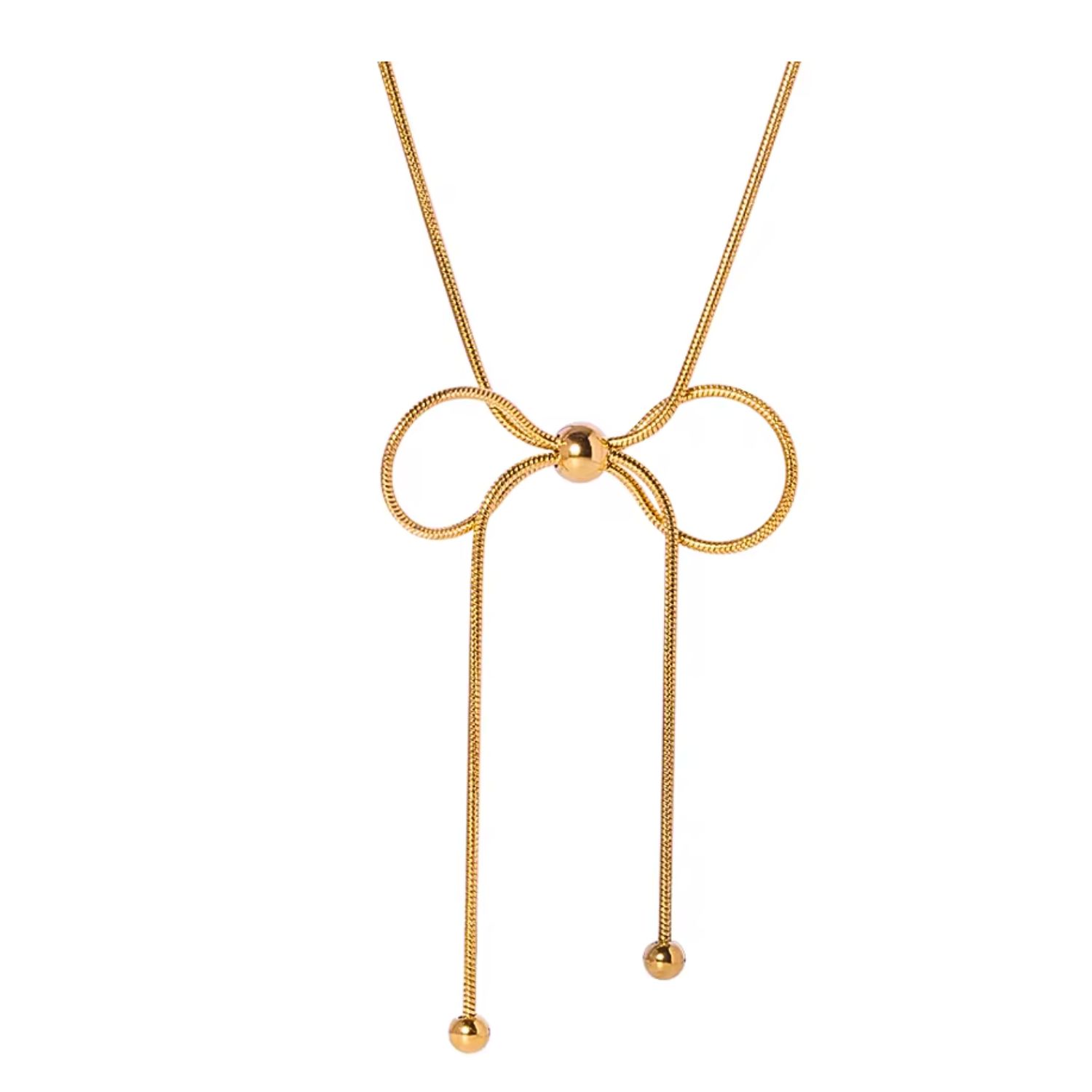 Olivia Le Women's Gold Bow Minimalist Necklace