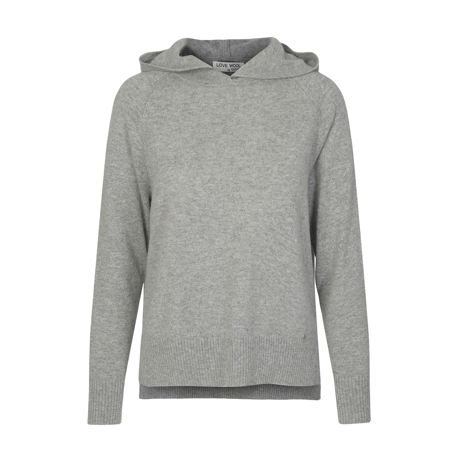 Women’s "Ida" Cashmere Hooded Pullover - Grey Large Tirillm